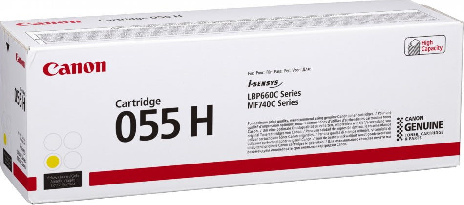 Canon 055H cartuccia toner 1 pz Originale Giallo