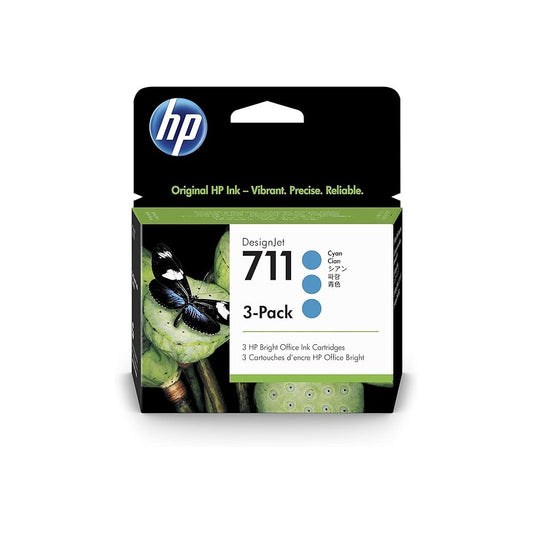 HP 711 Cyan - 3 PACK