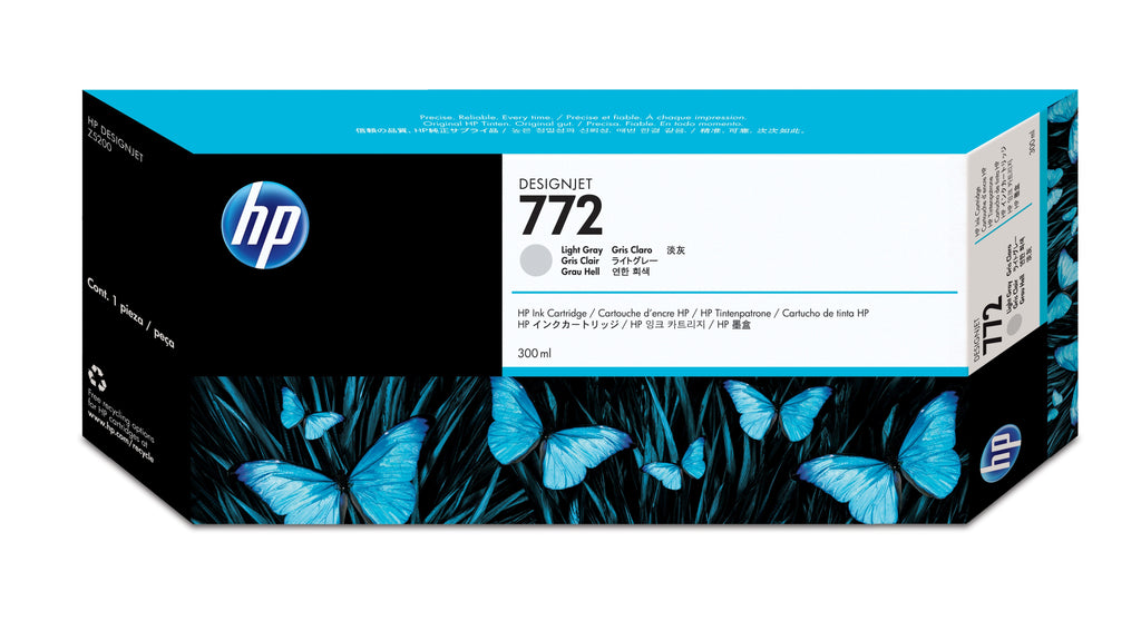 HP Cartuccia inchiostro grigio chiaro DesignJet 772, 300 ml