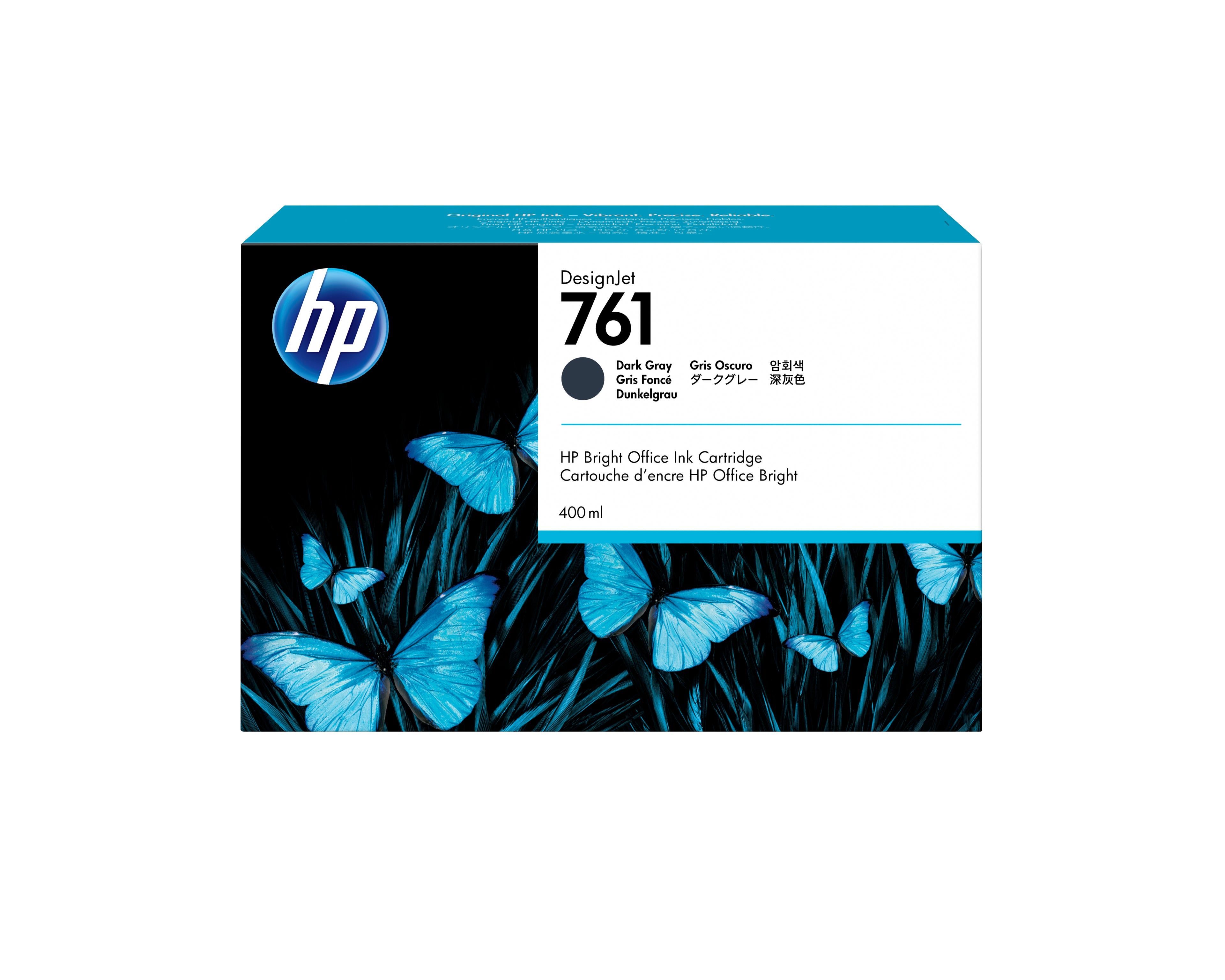 HP Cartuccia inchiostro grigio scuro DesignJet 761, 400 ml