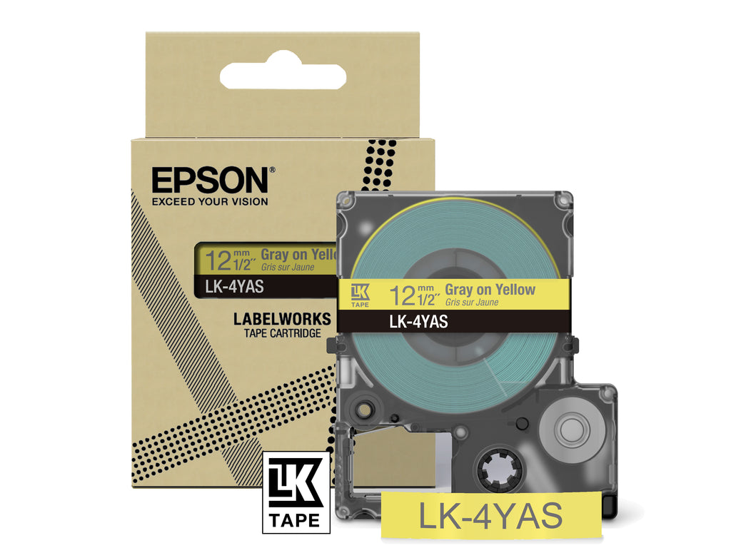 Epson LK-4YAS Grigio, Giallo