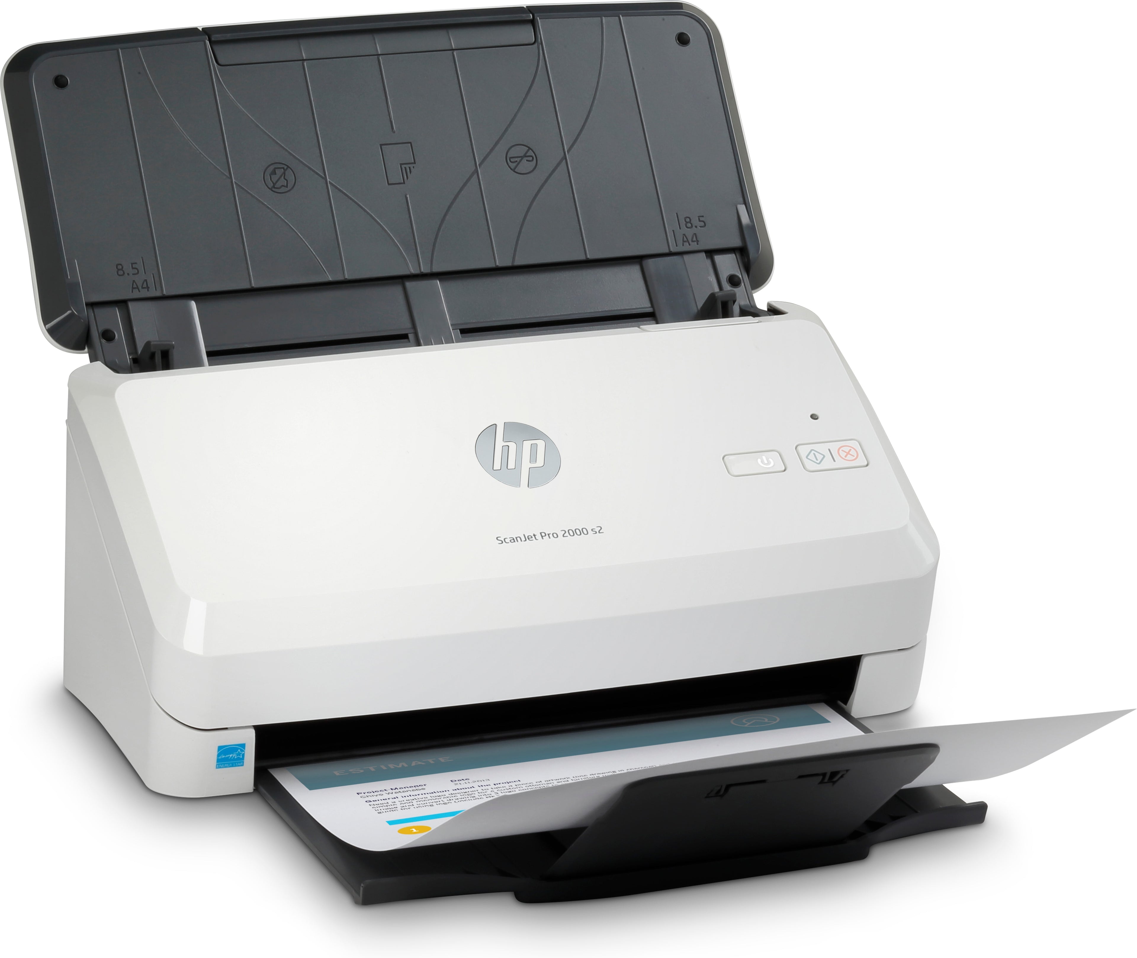 HP Scanjet Pro 2000 s2 Sheet-feed Scanner Scanner a foglio 600 x 600 DPI A4 Nero, Bianco
