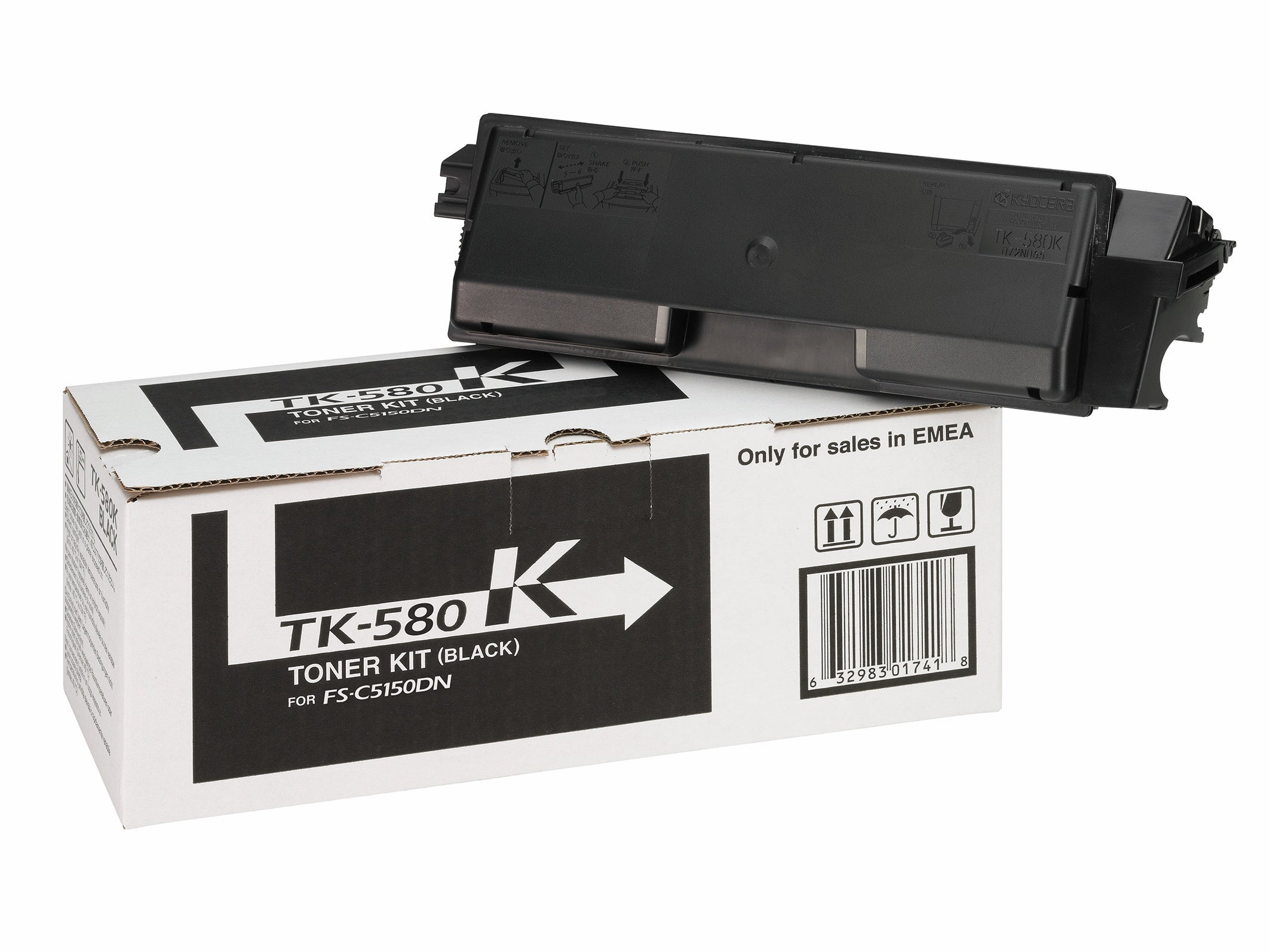 KYOCERA TK-580K cartuccia toner 1 pz Originale Nero
