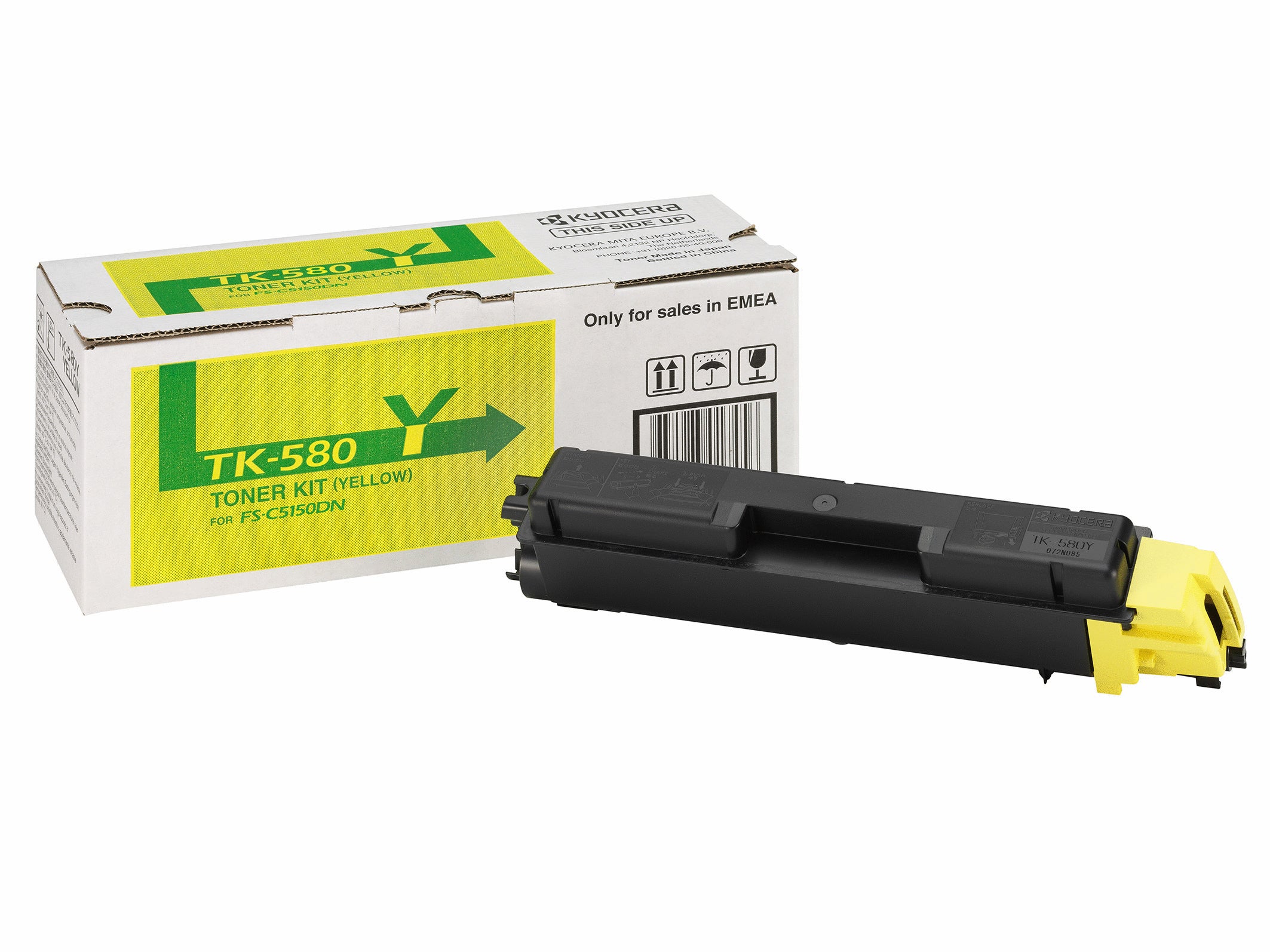 KYOCERA TK-580Y cartuccia toner 1 pz Originale Giallo