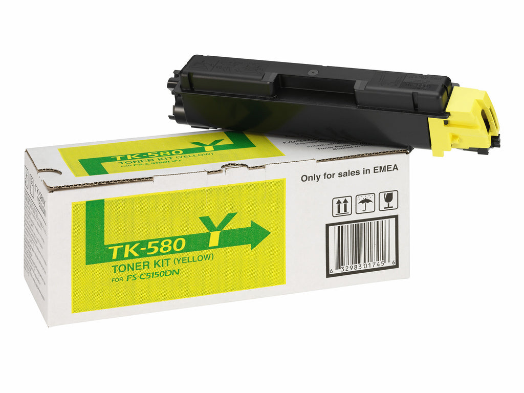KYOCERA TK-580Y cartuccia toner 1 pz Originale Giallo