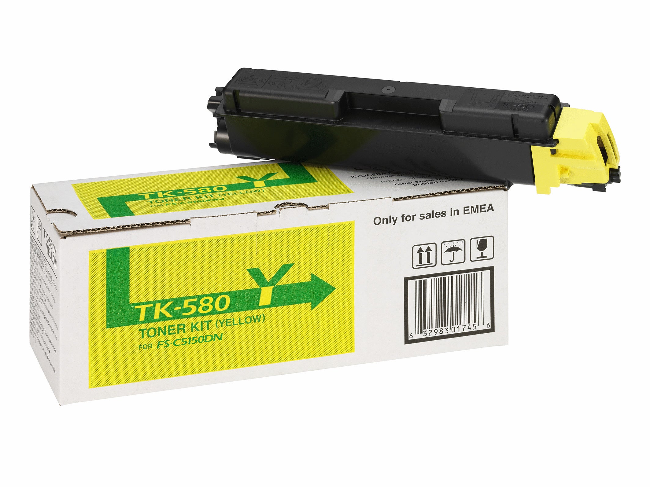 KYOCERA TK-580Y cartuccia toner 1 pz Originale Giallo