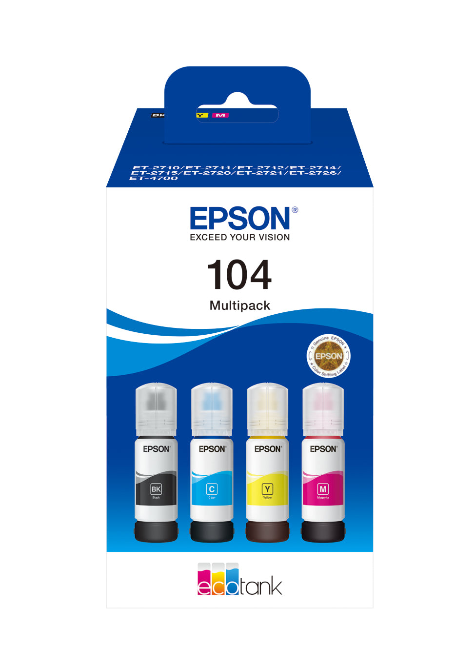 Epson 104 EcoTank Multipack flaconi 4 colori (BK/C/M/Y)
