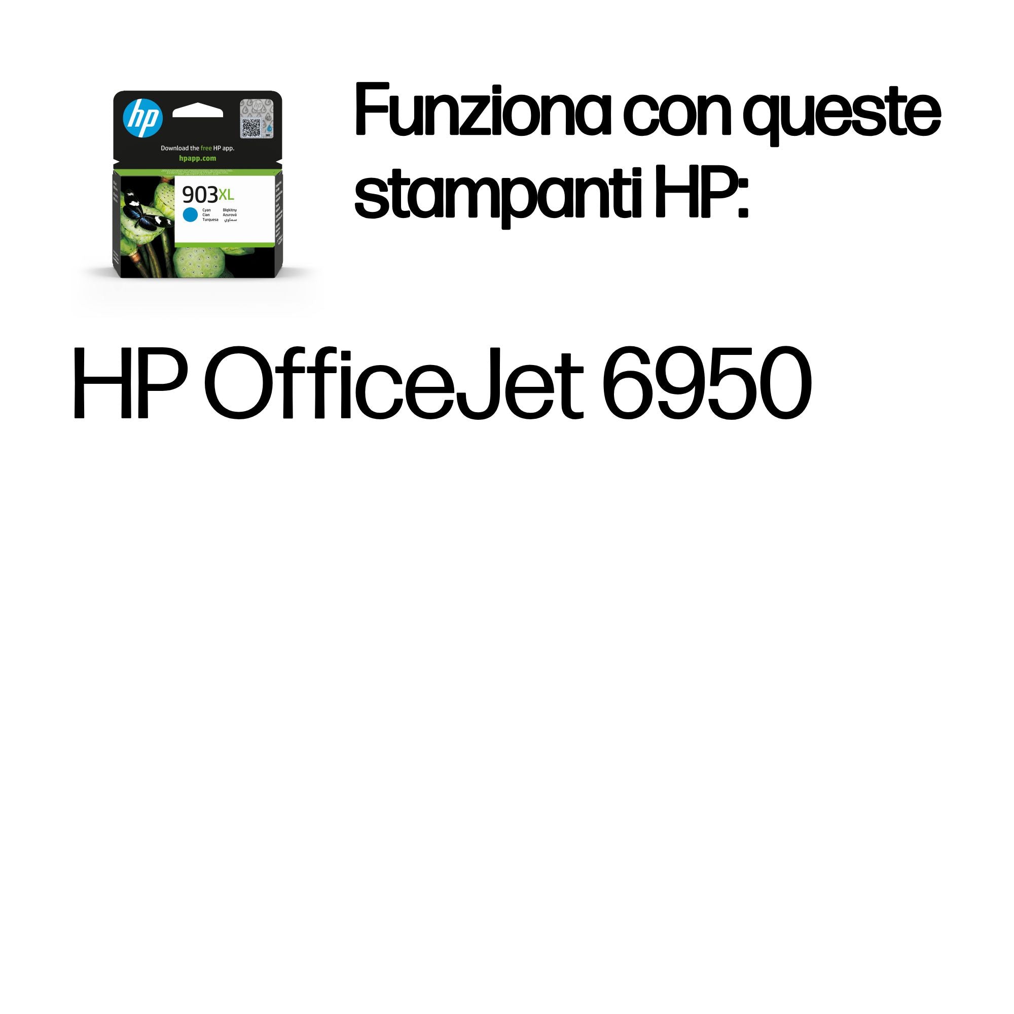 HP Cartuccia di inchiostro ciano originale ad alta capacità 903XL