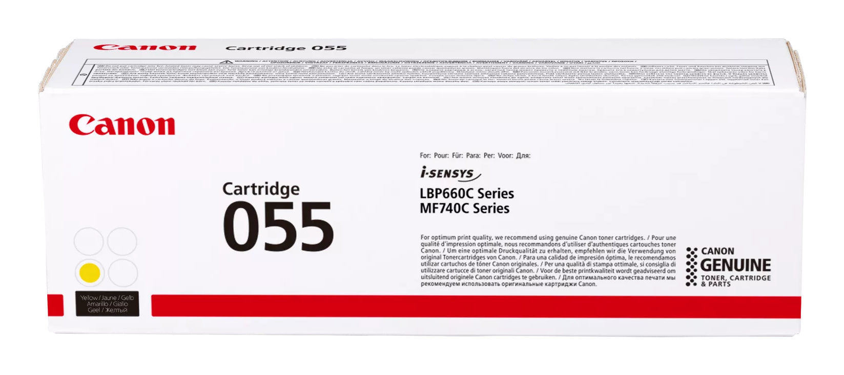 Canon 055 cartuccia toner 1 pz Originale Giallo