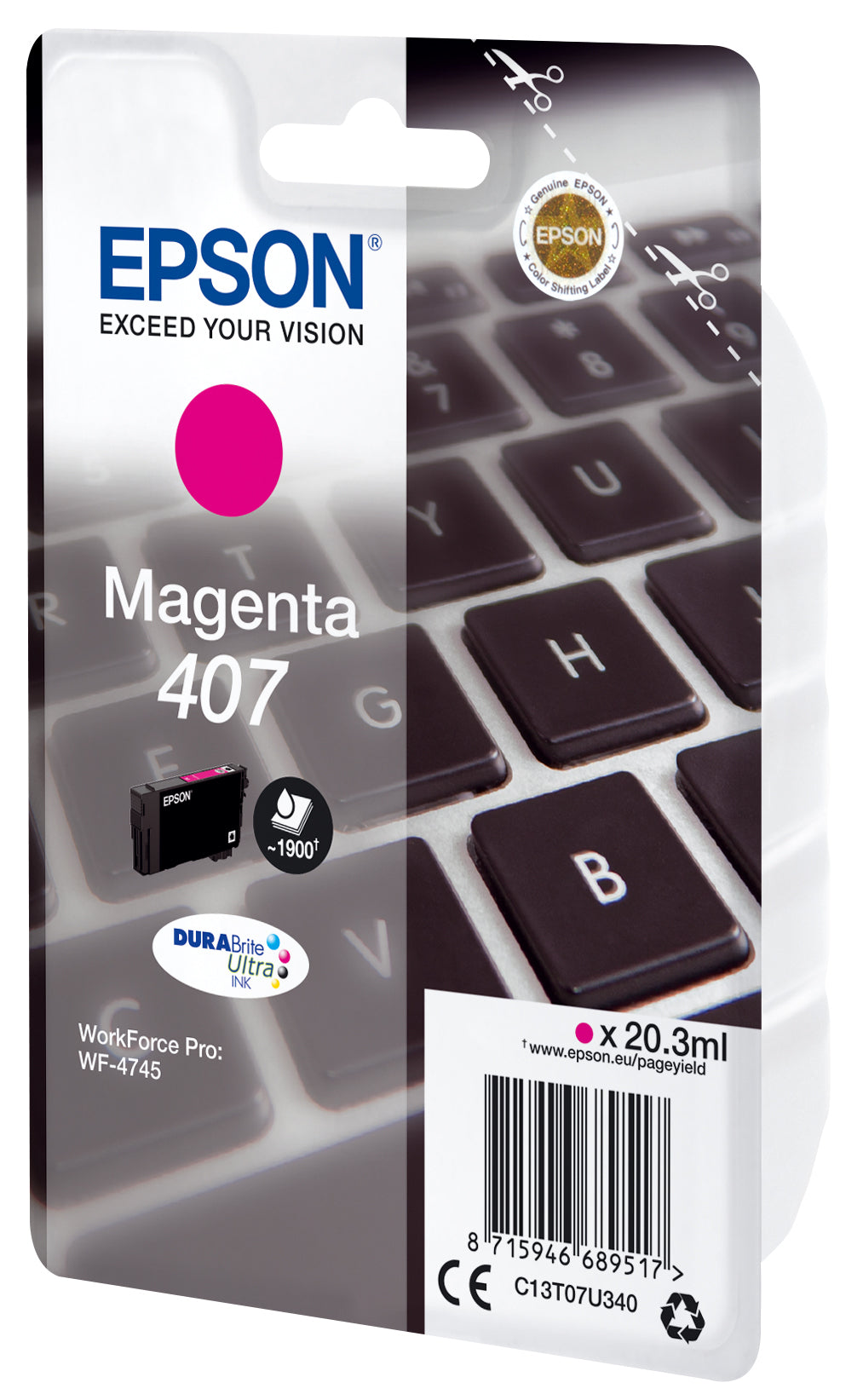 Epson WF-4745 cartuccia d'inchiostro 1 pz Originale Resa elevata (XL) Magenta