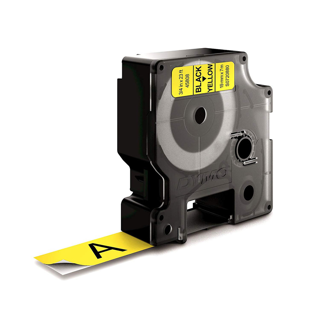 DYMO D1 etichette originali | Rotolo da 19 mm x 7 m | stampa nera su giallo | etichette autoadesive per etichettatrice LabelManager | 1 Pezzo