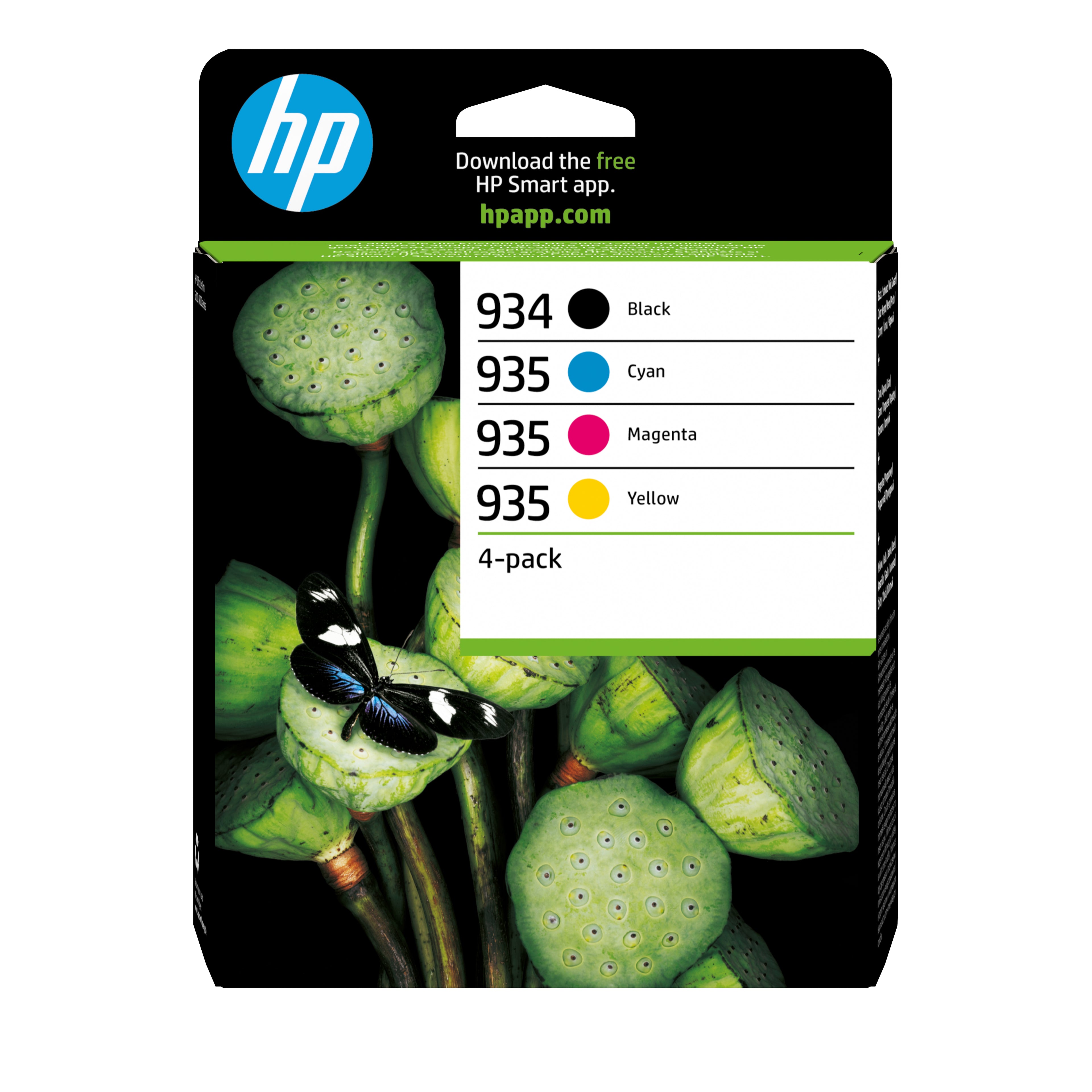HP Confezione da quattro Cartucce di Inchiostro ciano/magenta/giallo e nero Originali 934 e 935