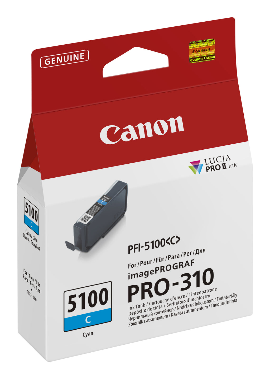 Canon PFI-5100 C cartuccia d'inchiostro 1 pz Originale Ciano