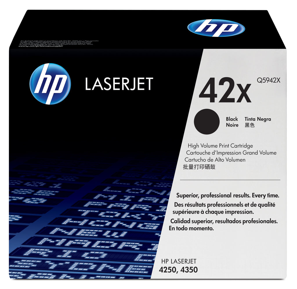 HP 42X High Yield Black Original LaserJet Toner Cartridge cartuccia toner 1 pz Originale Nero