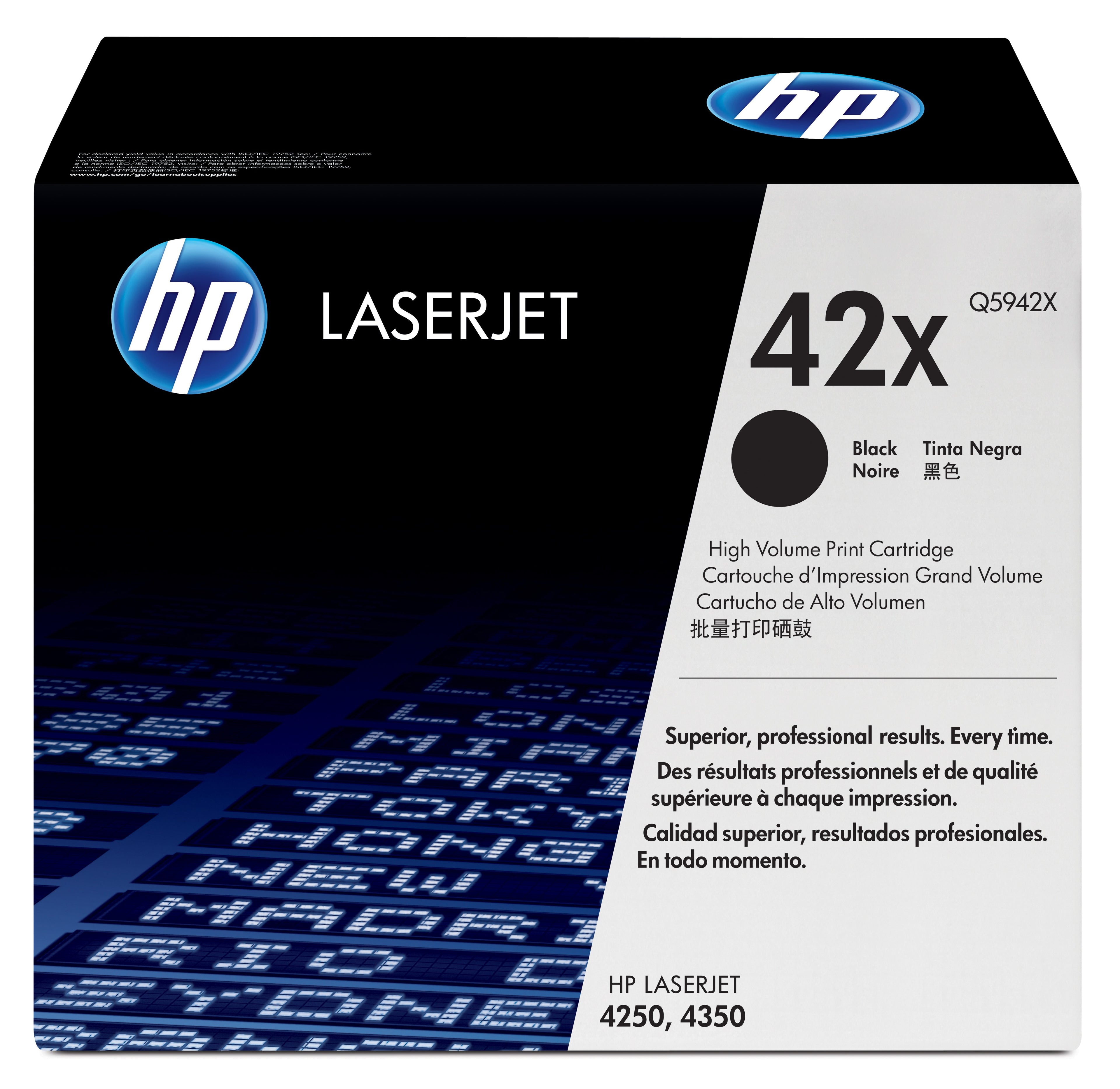 HP 42X High Yield Black Original LaserJet Toner Cartridge cartuccia toner 1 pz Originale Nero