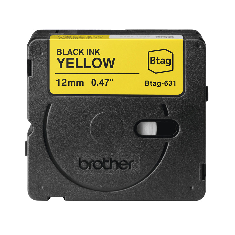Brother BTAG-631 nastro per etichettatrice Nero su giallo