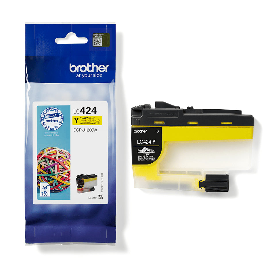 Brother LC424Y cartuccia d'inchiostro 1 pz Originale Giallo