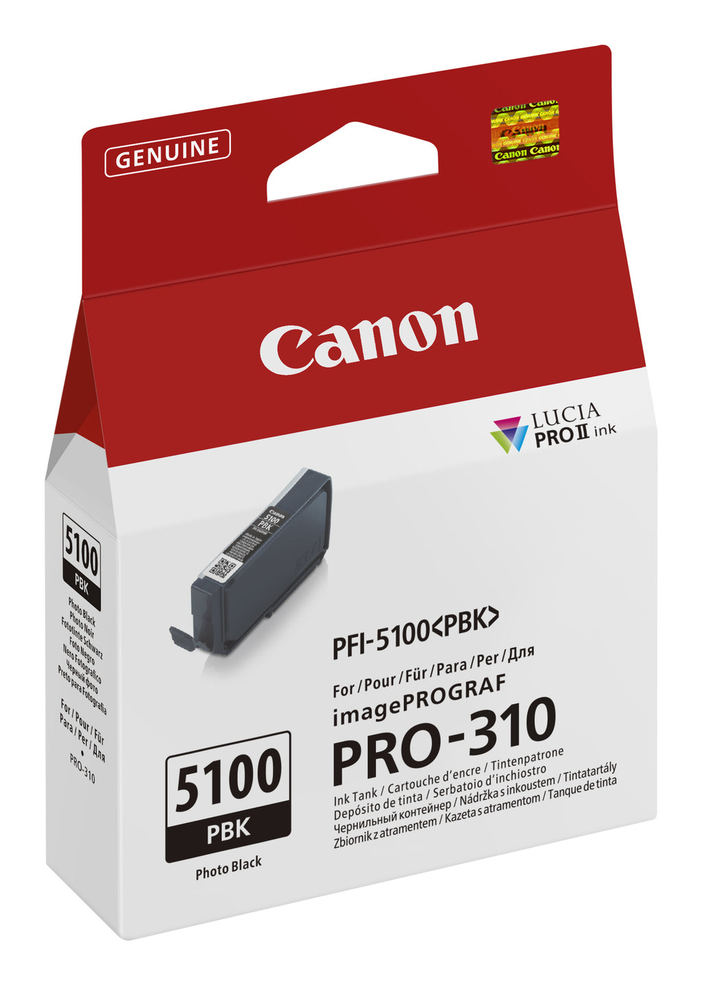 Canon PFI-5100 PBK cartuccia d'inchiostro 1 pz Originale Nero per foto