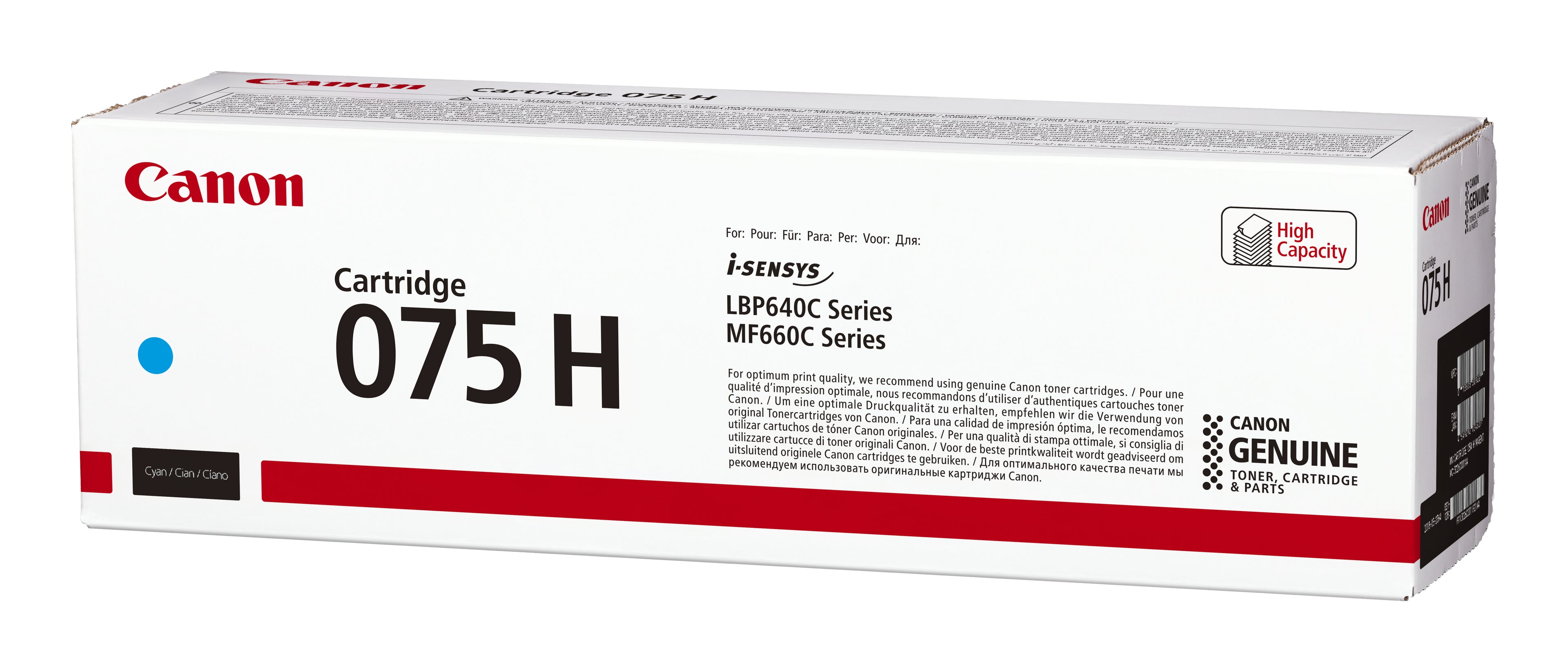 Canon 075 H cartuccia toner 1 pz Originale Ciano