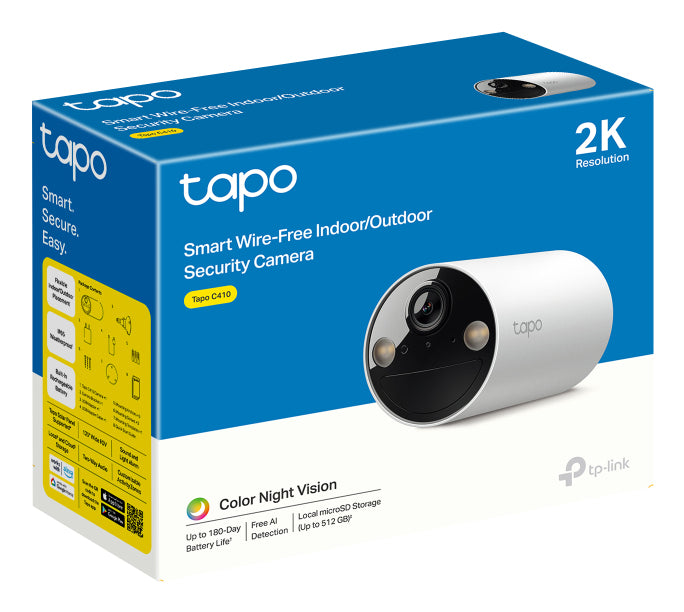 TP-Link Tapo C410 Pallottola (forma) Telecamera di sicurezza IP Esterno 2304 x 1296 Pixel Soffitto/muro