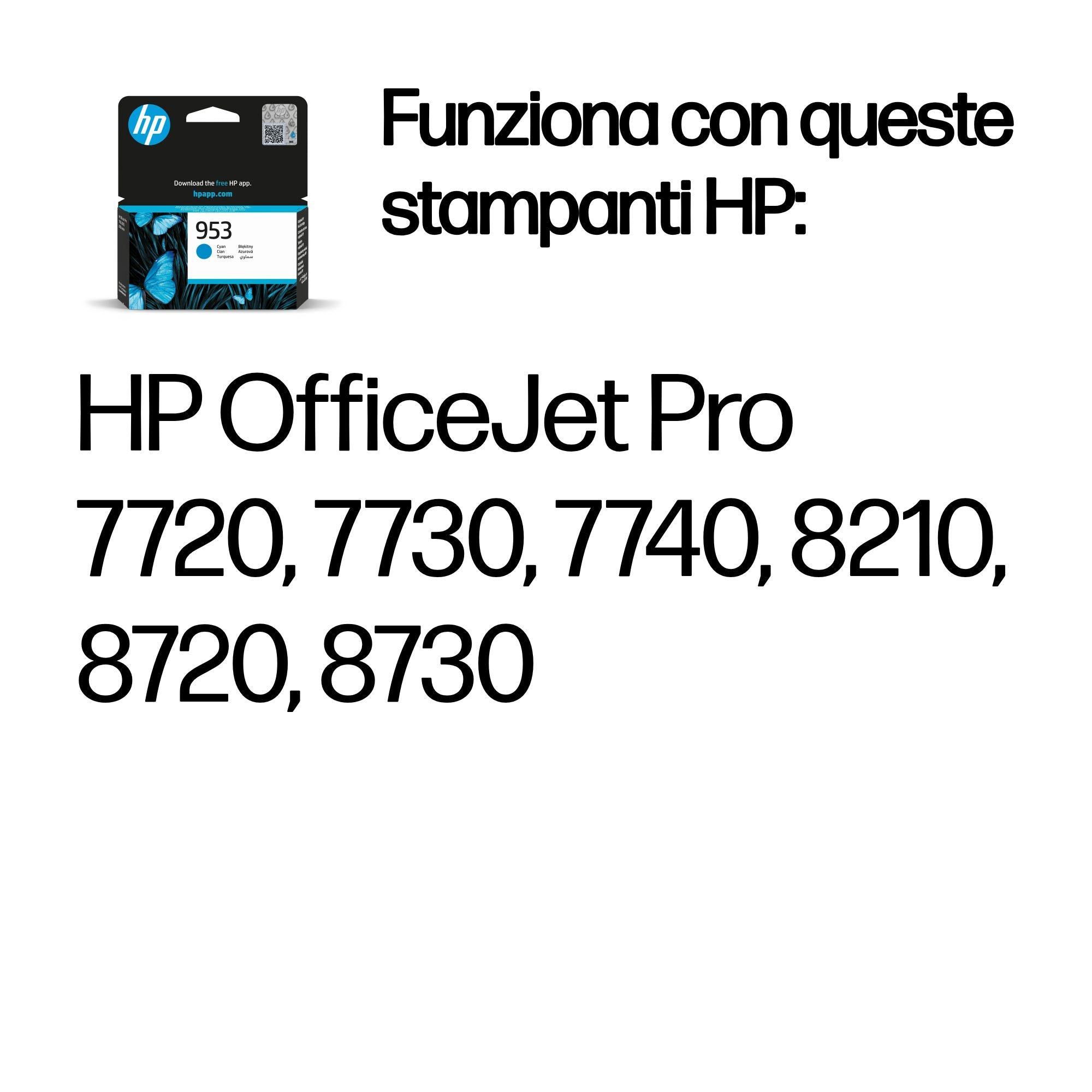 HP Cartuccia di inchiostro originale ciano 953
