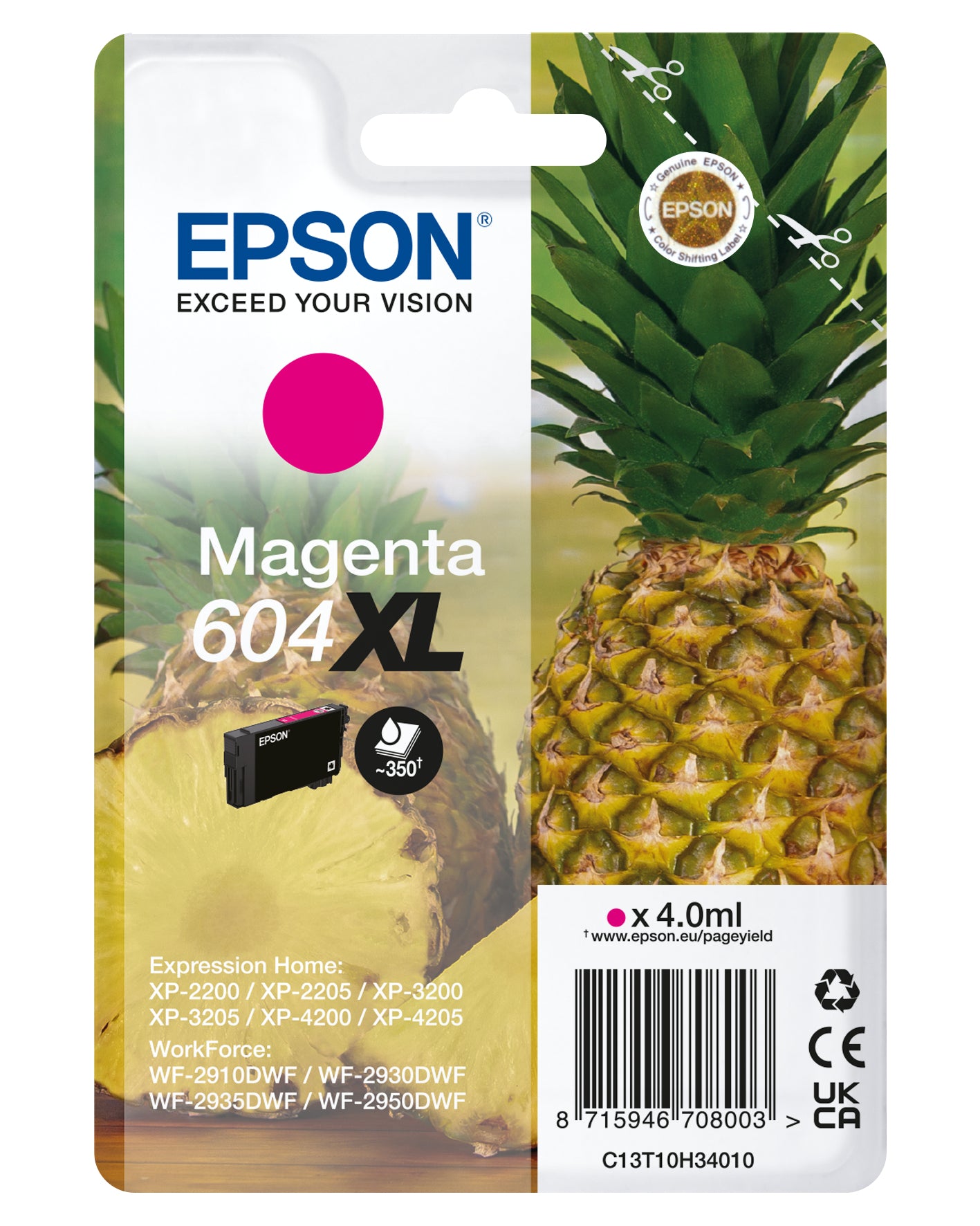 Epson 604XL cartuccia d'inchiostro 1 pz Originale Resa elevata (XL) Magenta