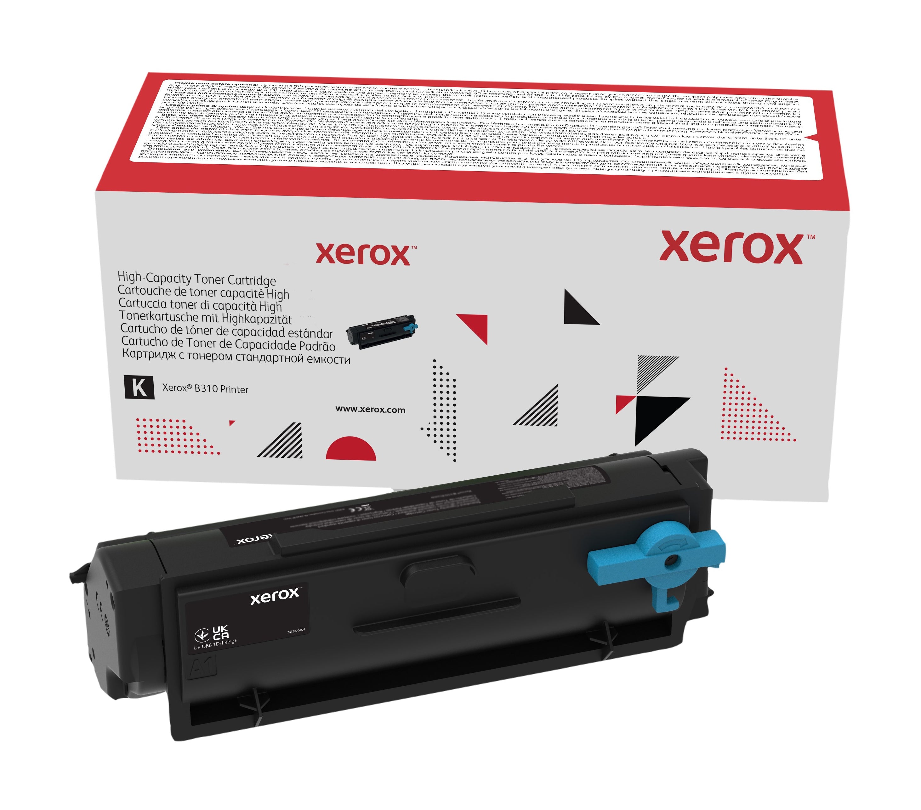 Xerox Cartuccia toner Nero a Alta capacità da 8000 Pagine per Stampante ® B310, Stampante multifunzione ® B305/ ® B315 (006R04377)