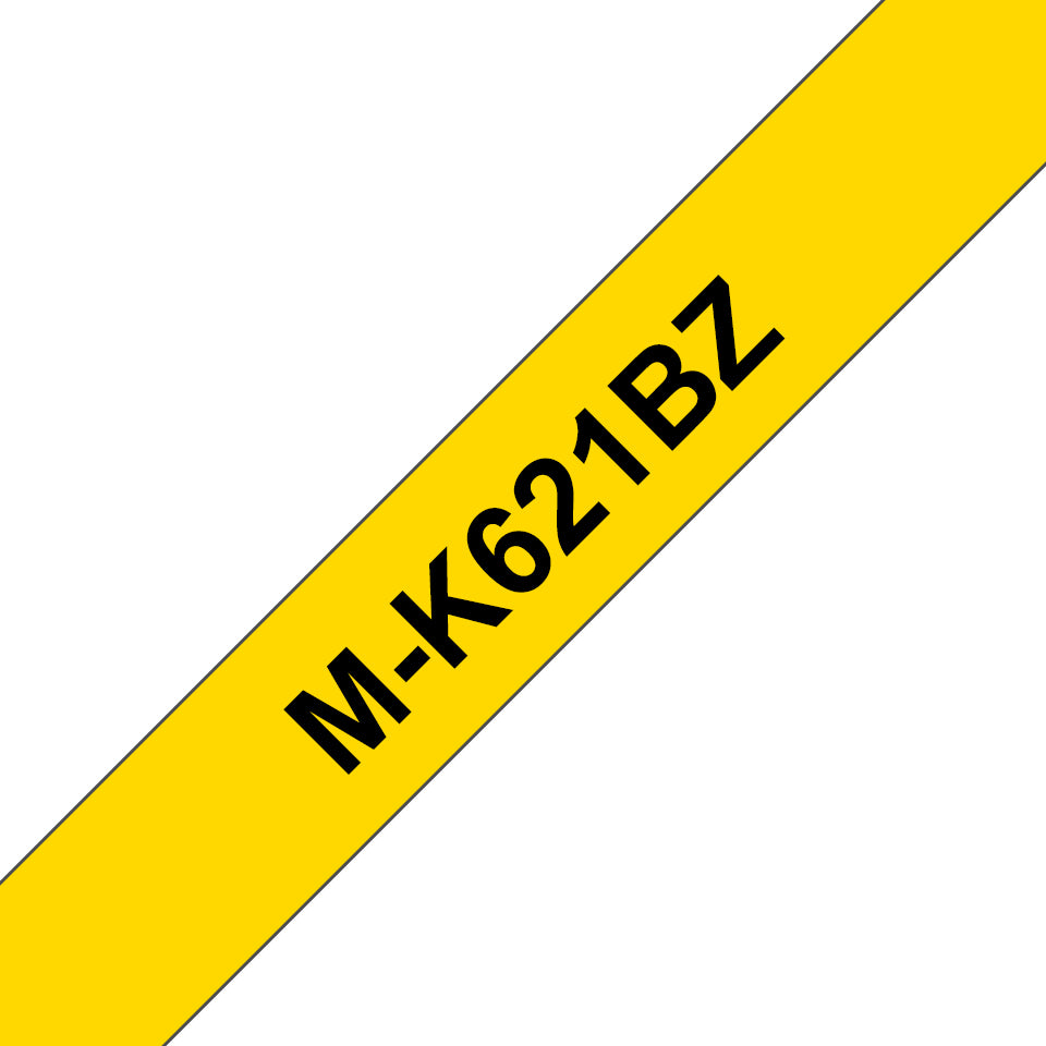 Brother M-K621BZ nastro per etichettatrice Nero su giallo