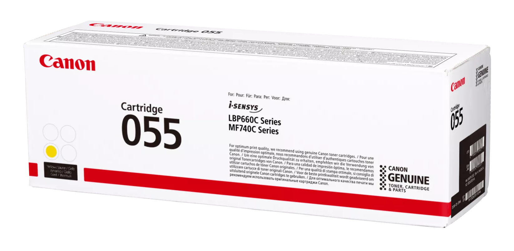 Canon 055 cartuccia toner 1 pz Originale Giallo