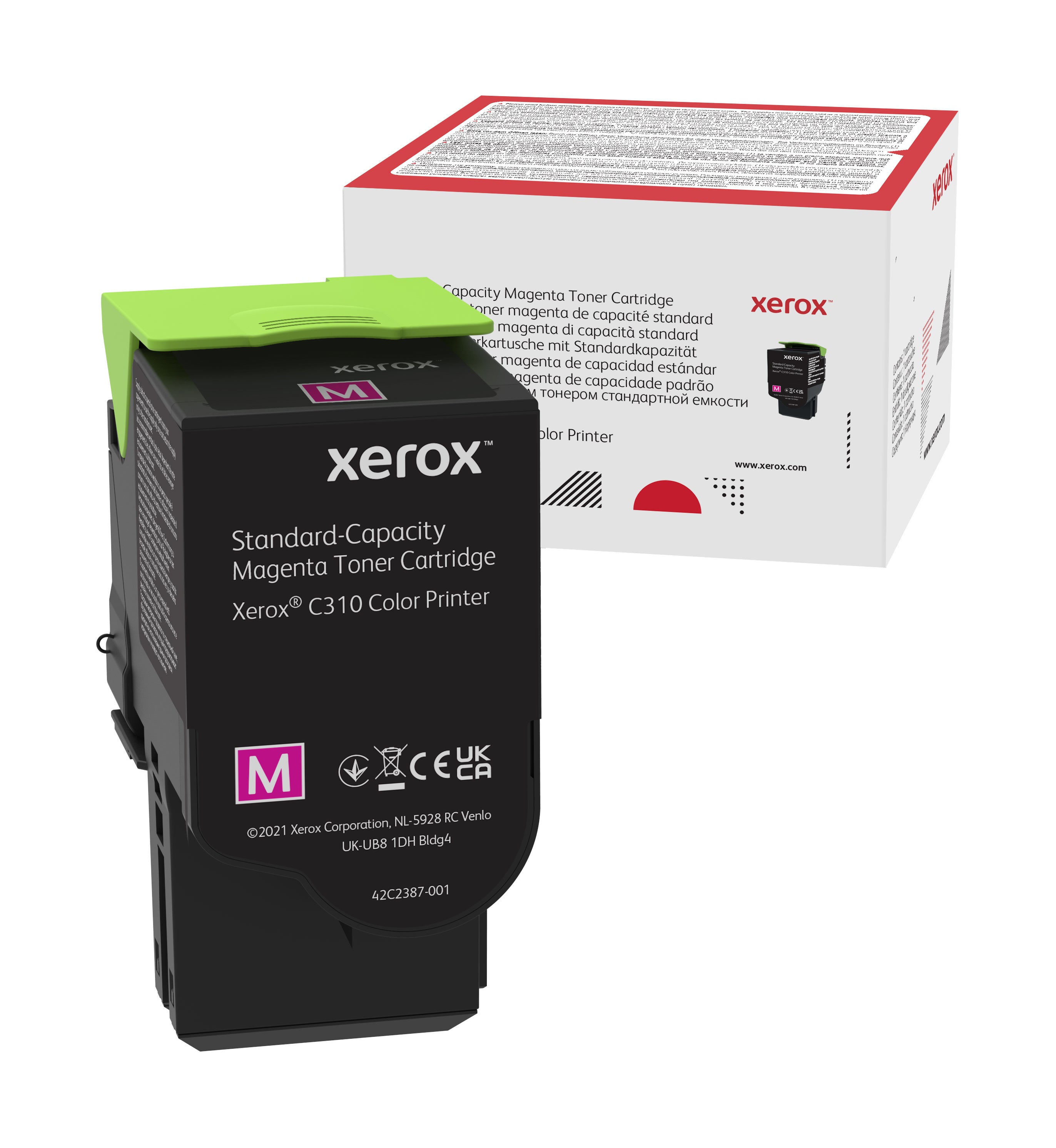 Xerox Cartuccia toner Magenta a Capacità standard da 2000 Pagine per Stampante a colori ® C310/multifunzione a colori ® C315 (006R04358)