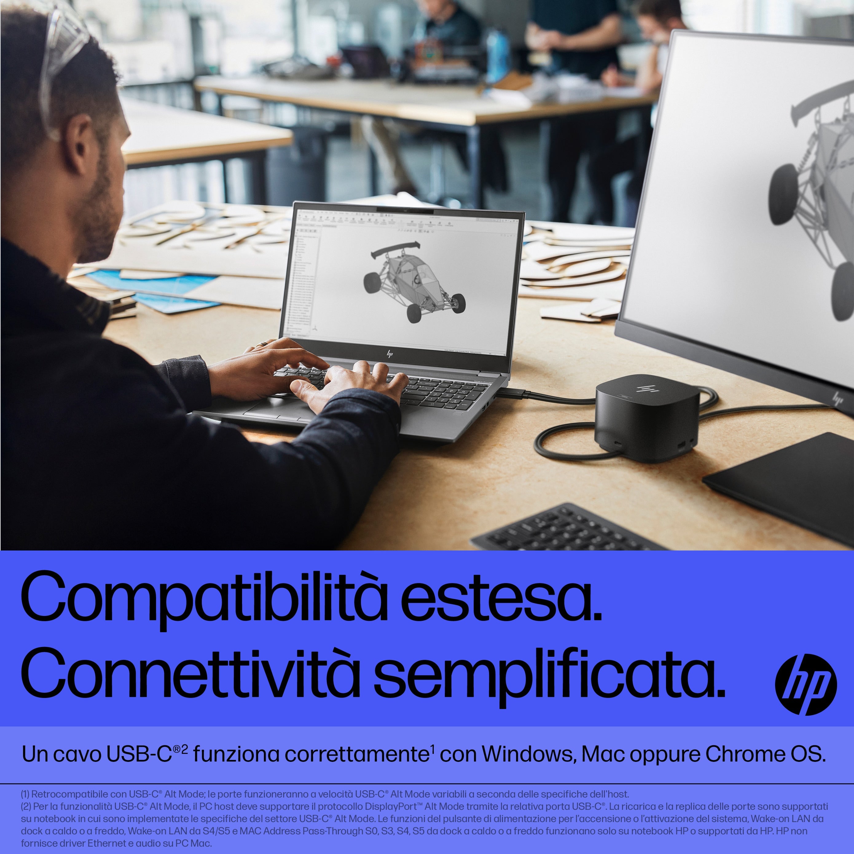 HP Thunderbolt Dock 280W G4 con cavo combo