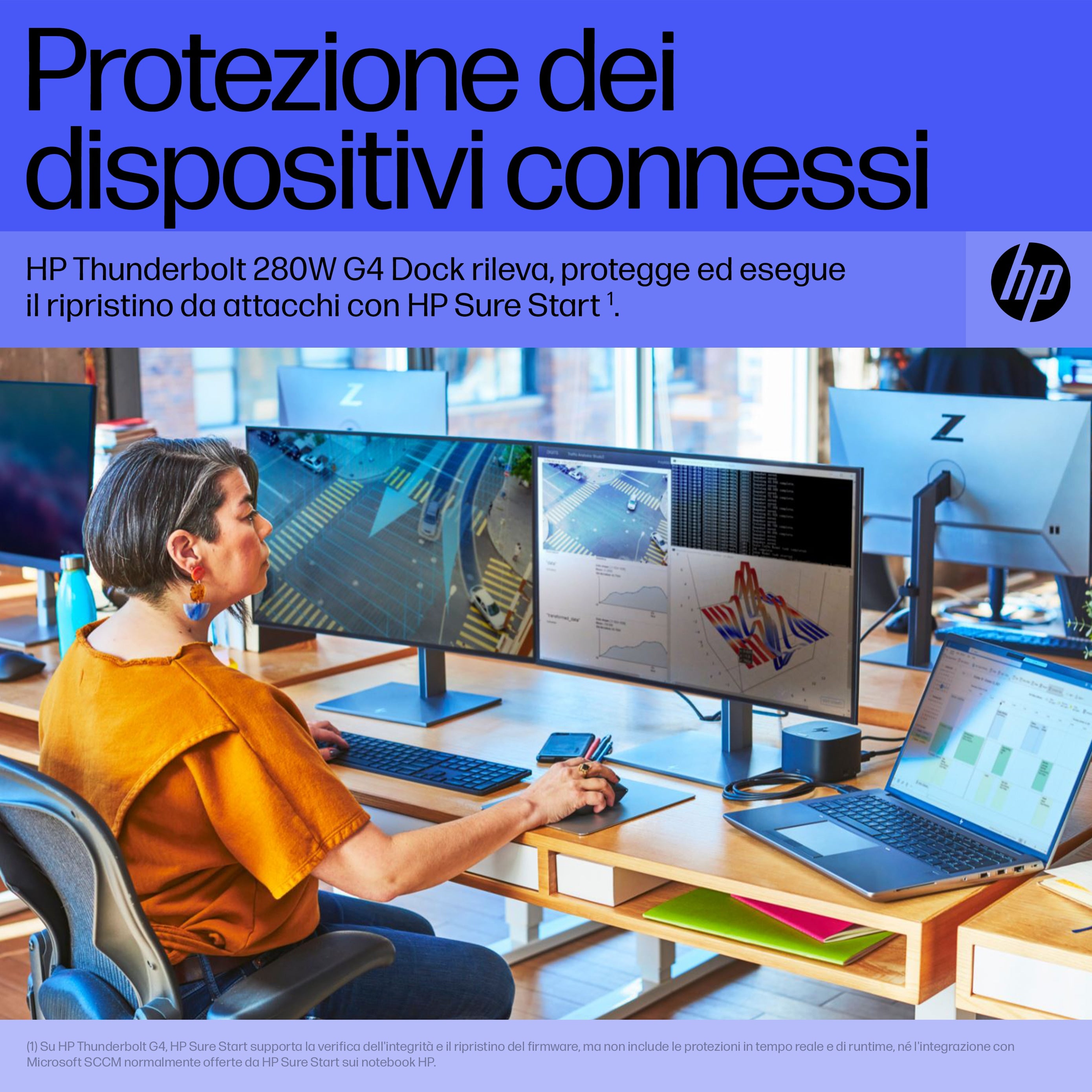 HP Thunderbolt Dock 280W G4 con cavo combo