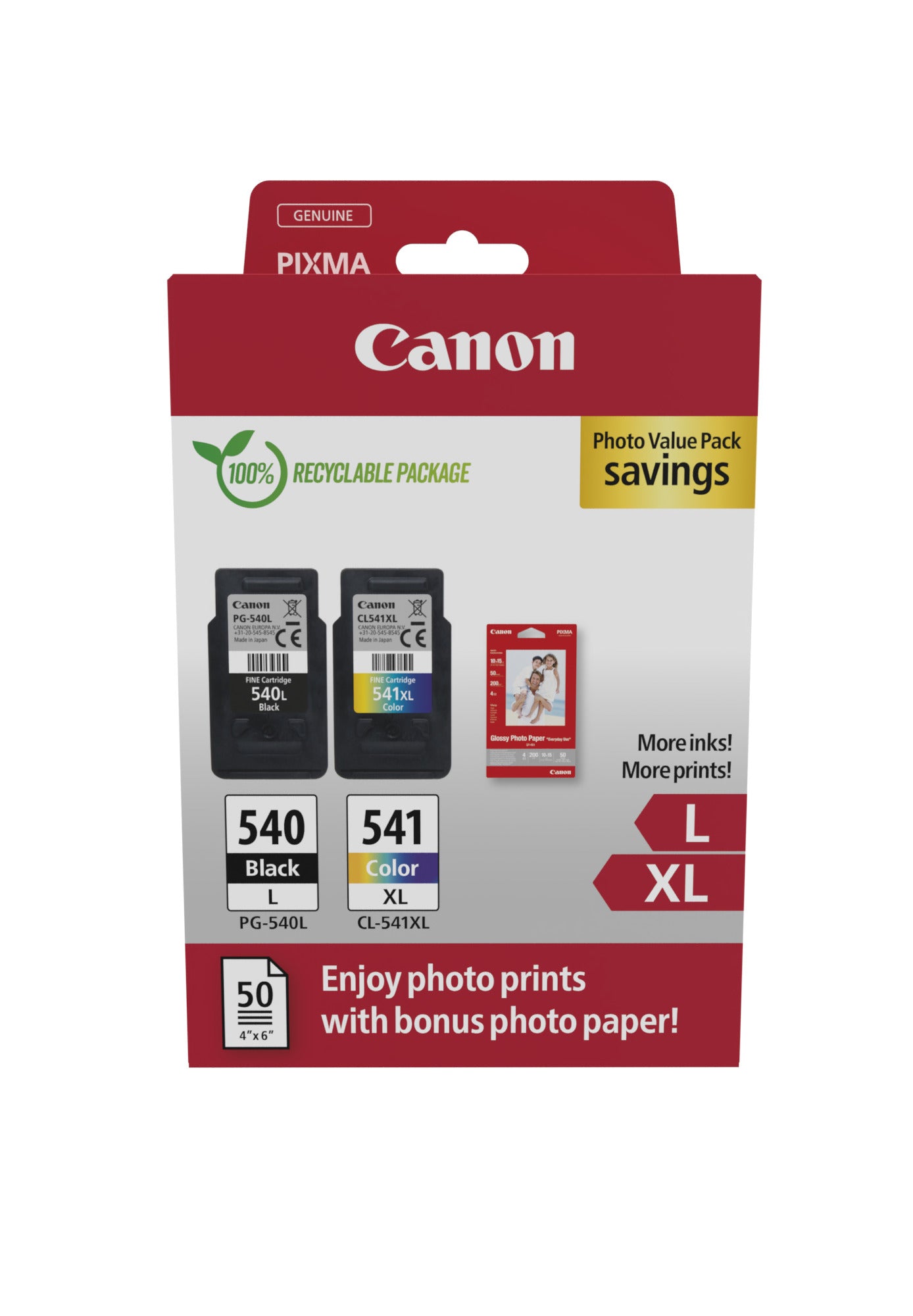 Canon 5224B012 cartuccia d'inchiostro 2 pz Originale Nero, Ciano, Magenta, Giallo