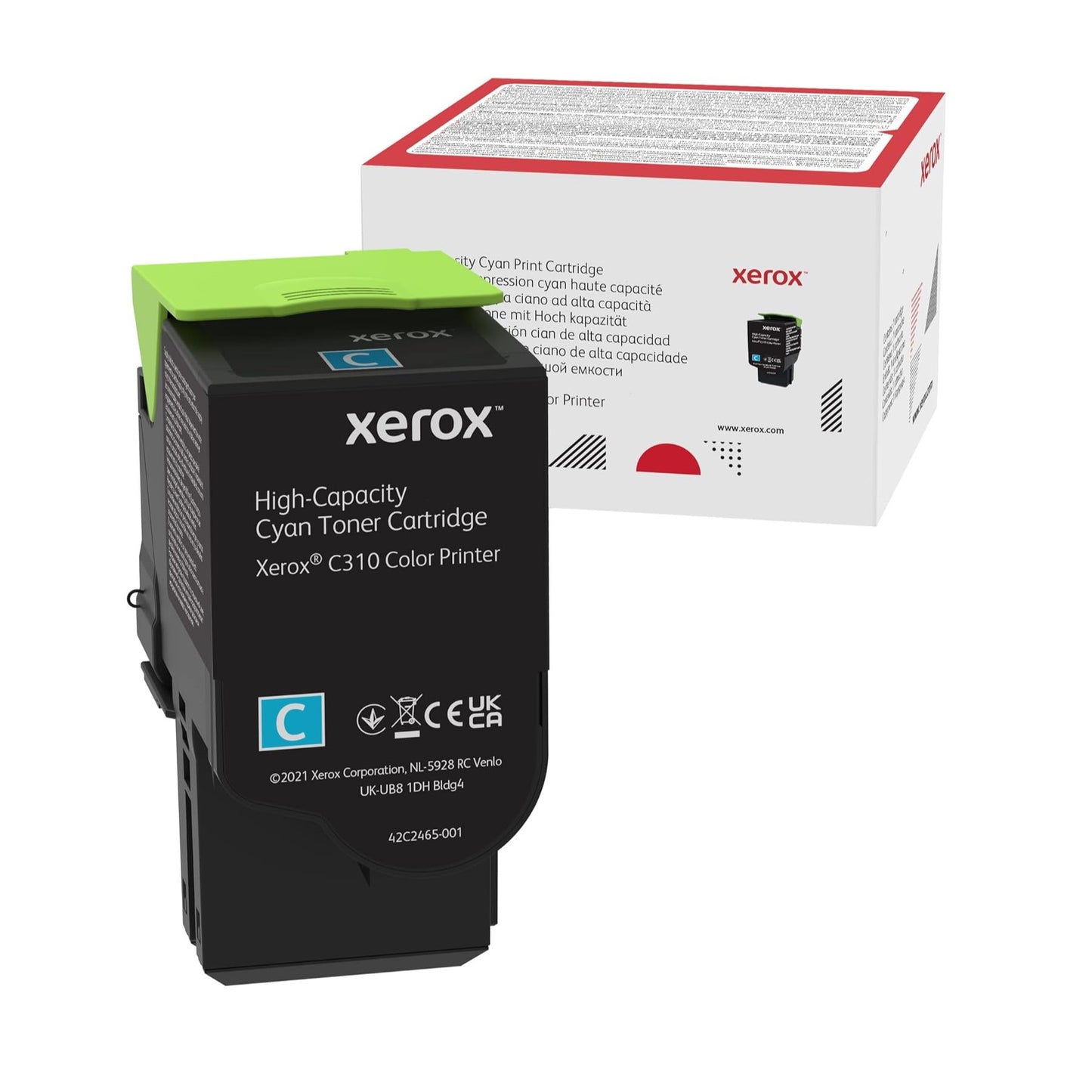 XEROX C310/C315 C310 Toner CIAN DE Alta CAPACIDAD (5500 PAGINAS) 006R04365, Aluminium, Ciano