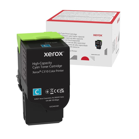 XEROX C310/C315 C310 Toner CIAN DE Alta CAPACIDAD (5500 PAGINAS) 006R04365, Aluminium, Ciano
