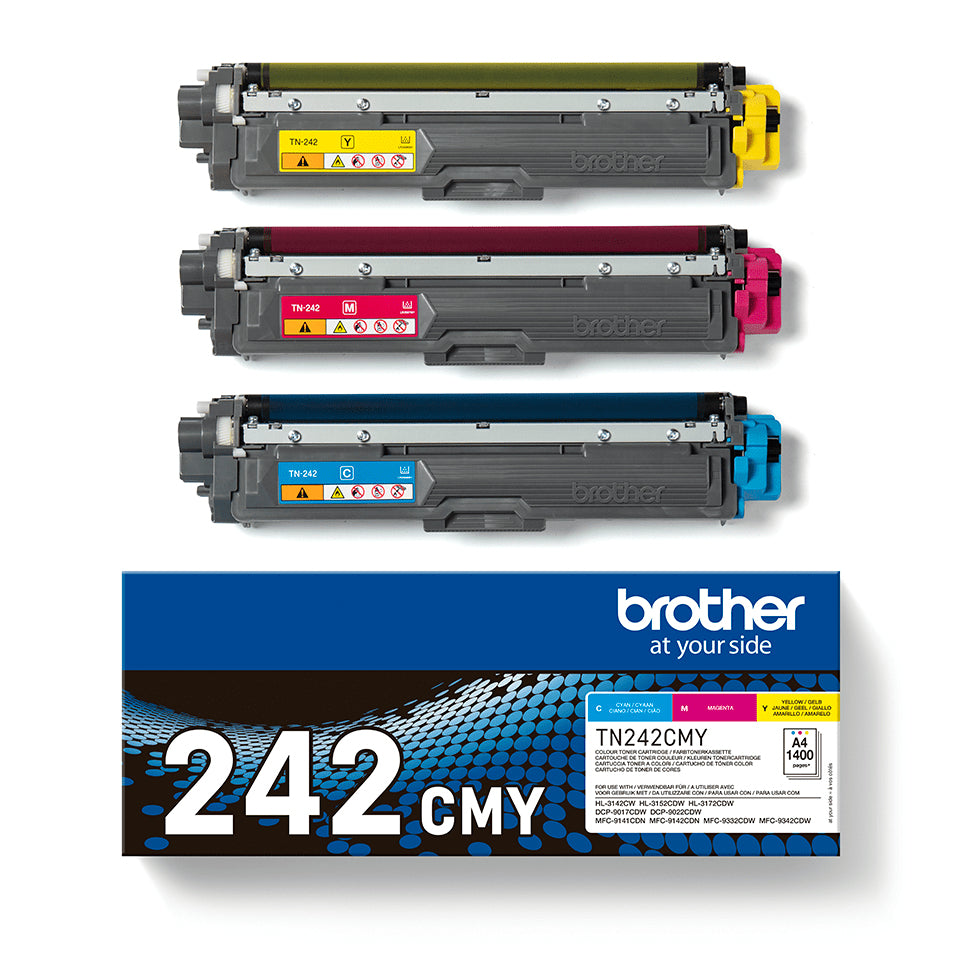 Brother TN-242CMY cartuccia toner 1 pz Originale Ciano, Magenta, Giallo
