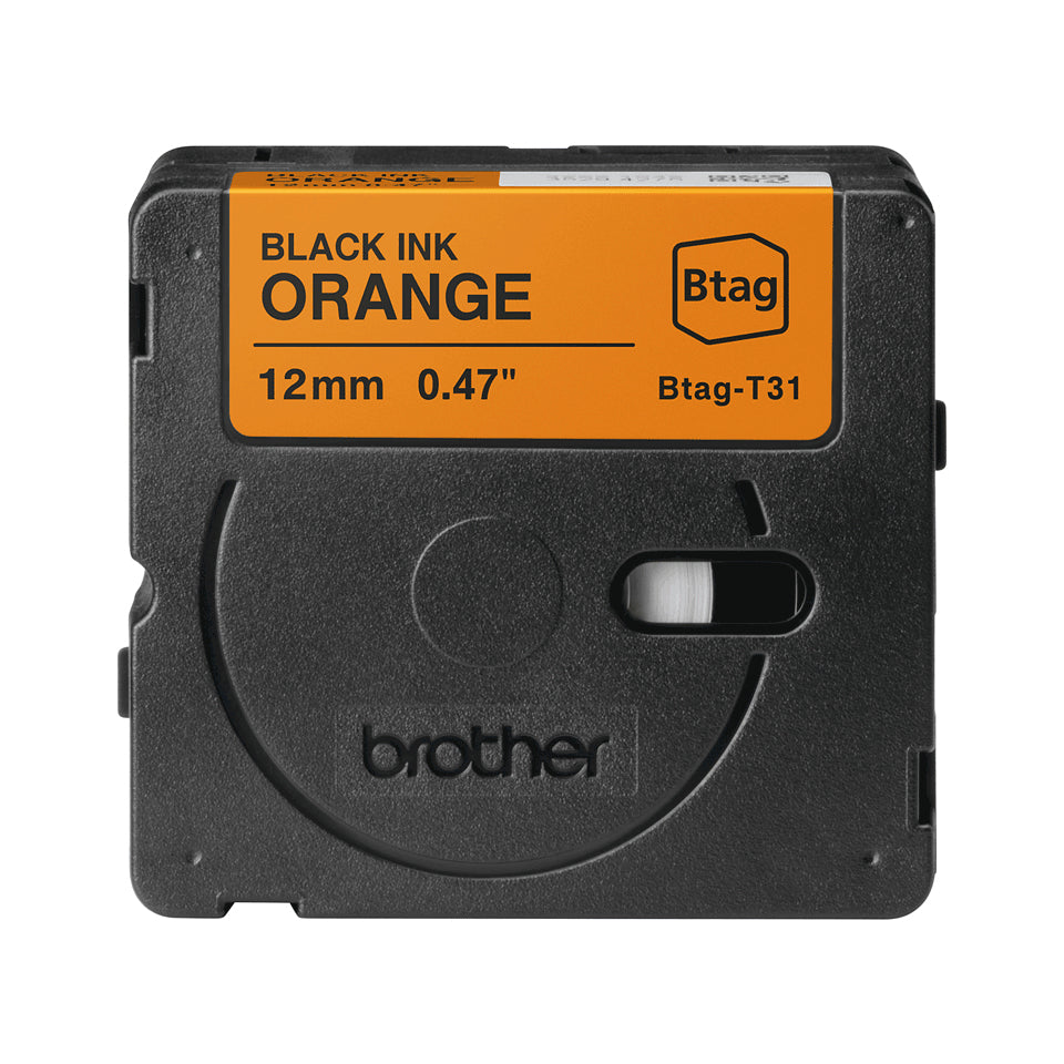 Brother BTAG-T31 nastro per etichettatrice Nero su arancione