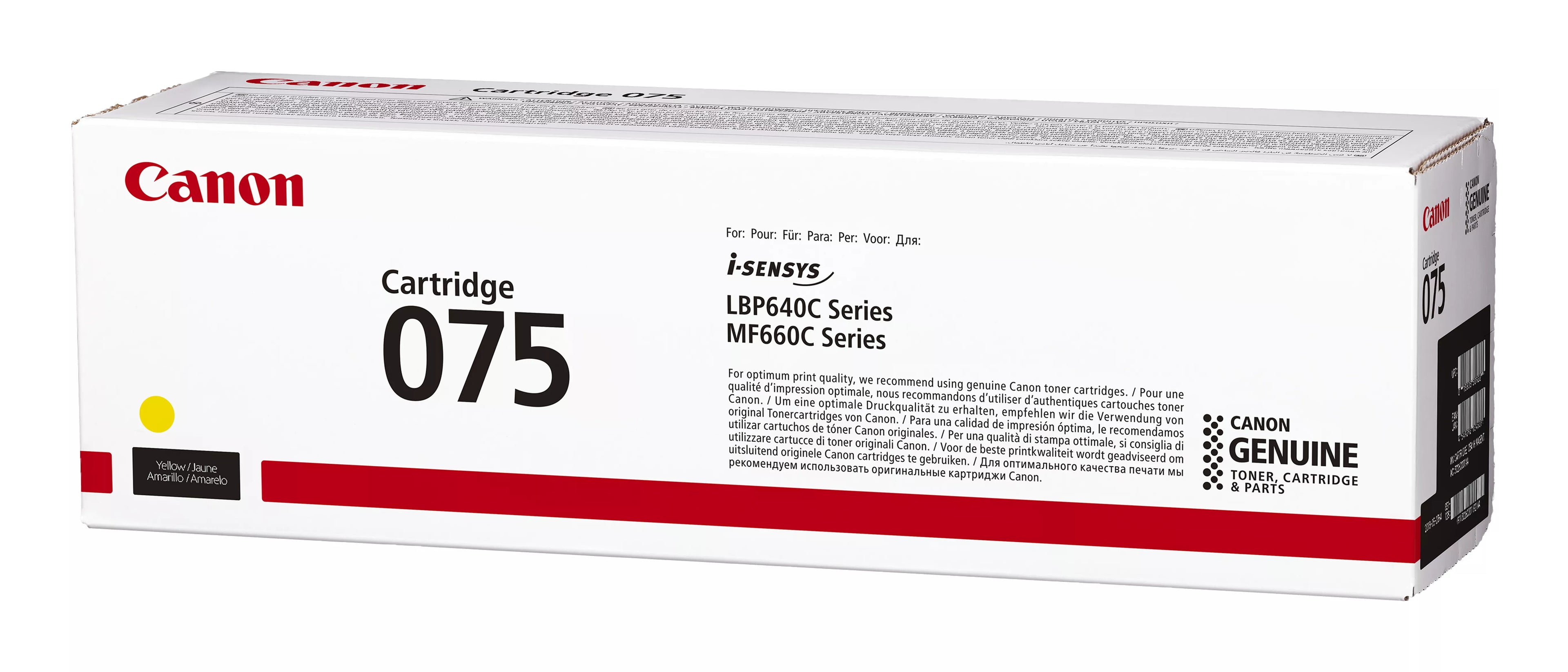 Canon 075 cartuccia toner 1 pz Originale Giallo