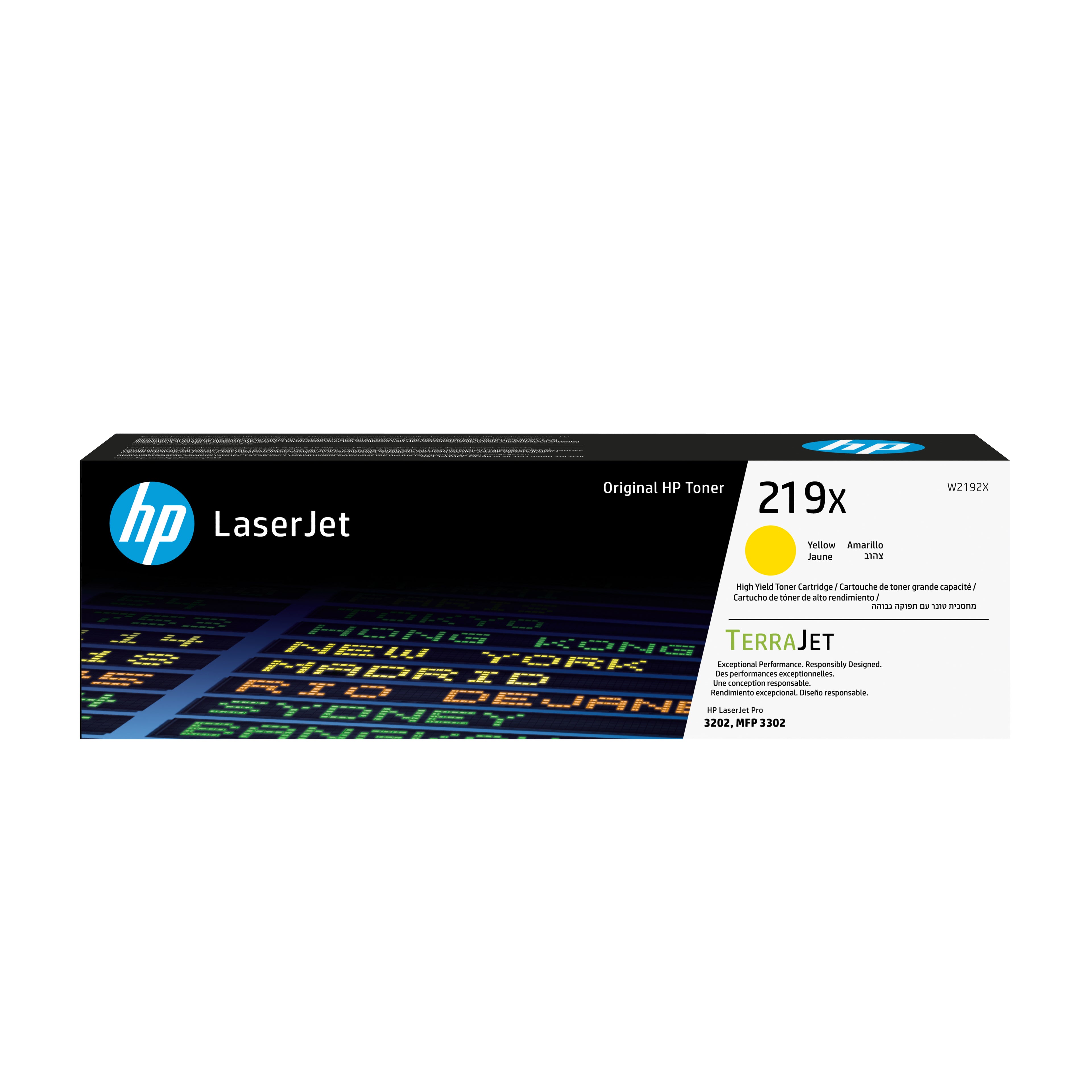 HP Cartuccia toner originale ad alta capacità LaserJet 219X giallo
