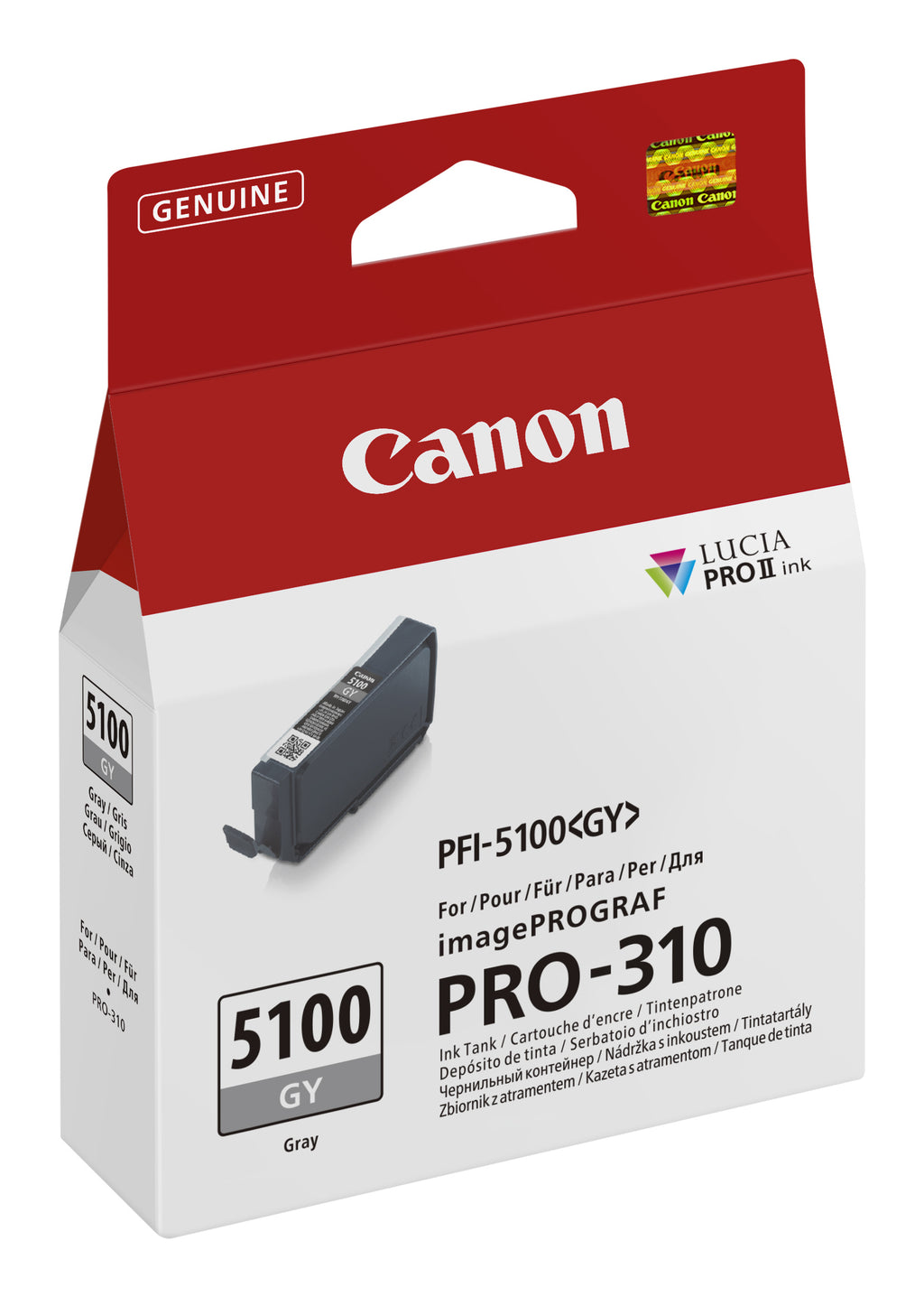 Canon PFI-5100 GY cartuccia d'inchiostro 1 pz Originale Grigio