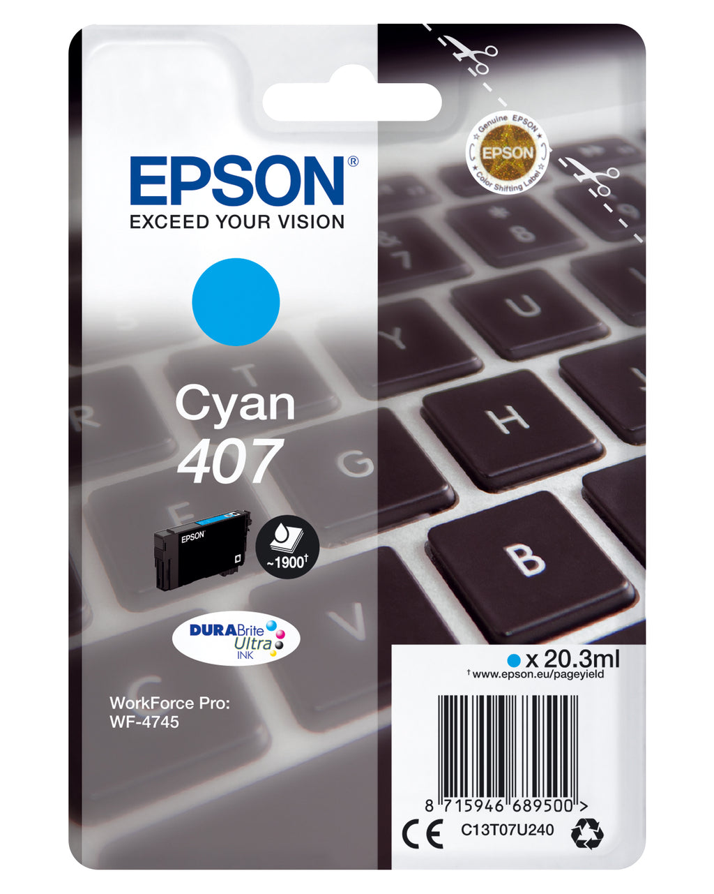 Epson WF-4745 Series Ink Cartridge L Cyan