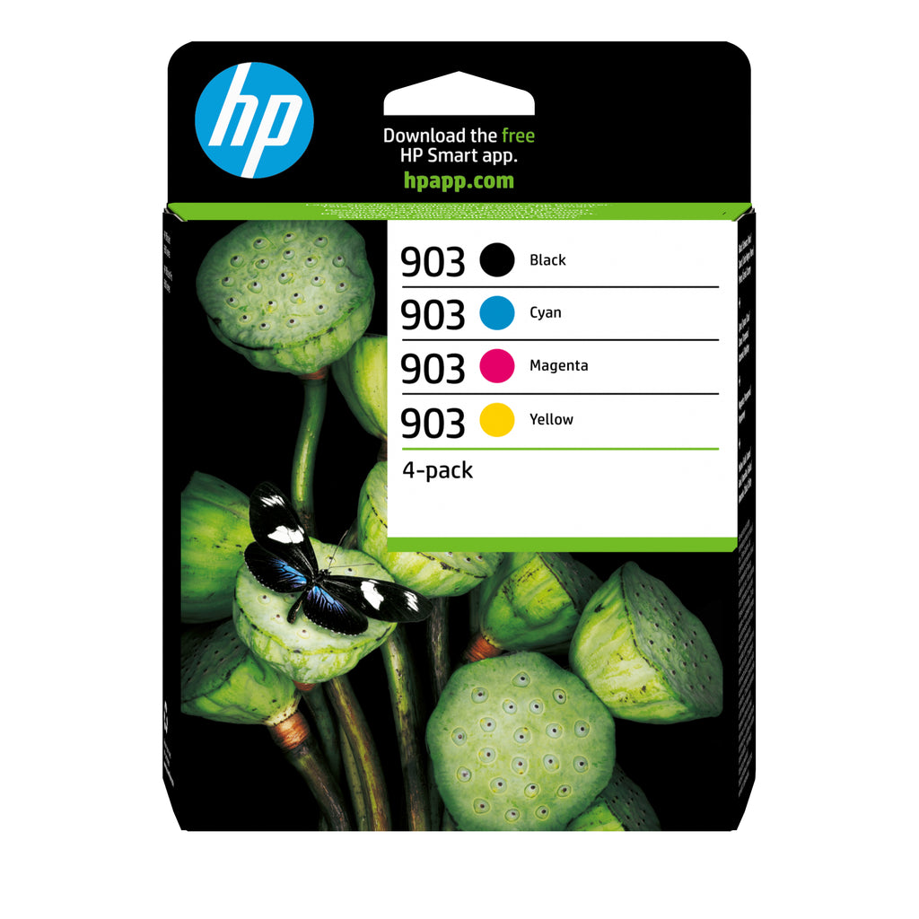 HP Confezione da 4 cartucce di inchiostro nero, ciano, magenta, giallo originali 903