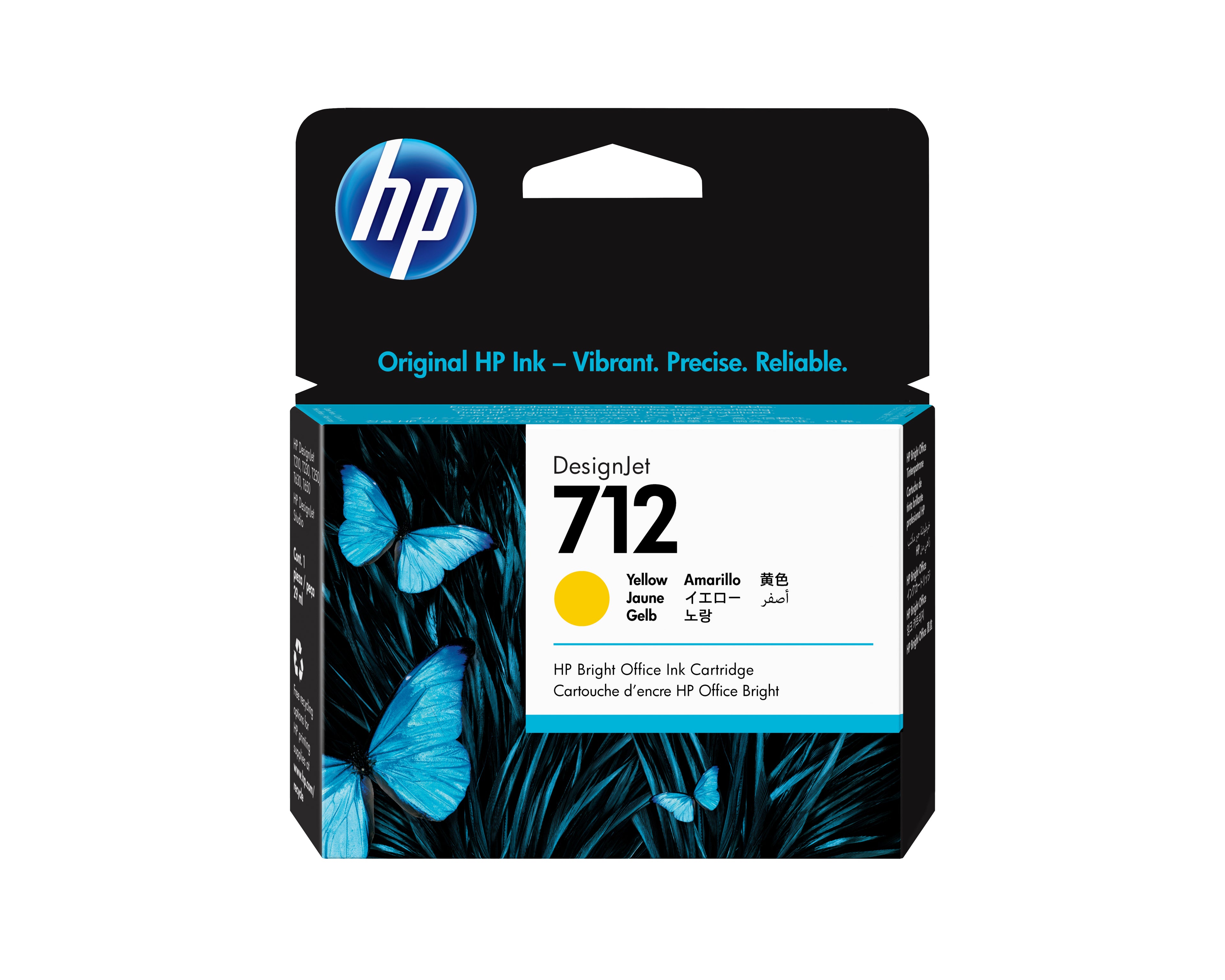 HP Cartuccia di inchiostro giallo originale DesignJet 712 da 29 ml