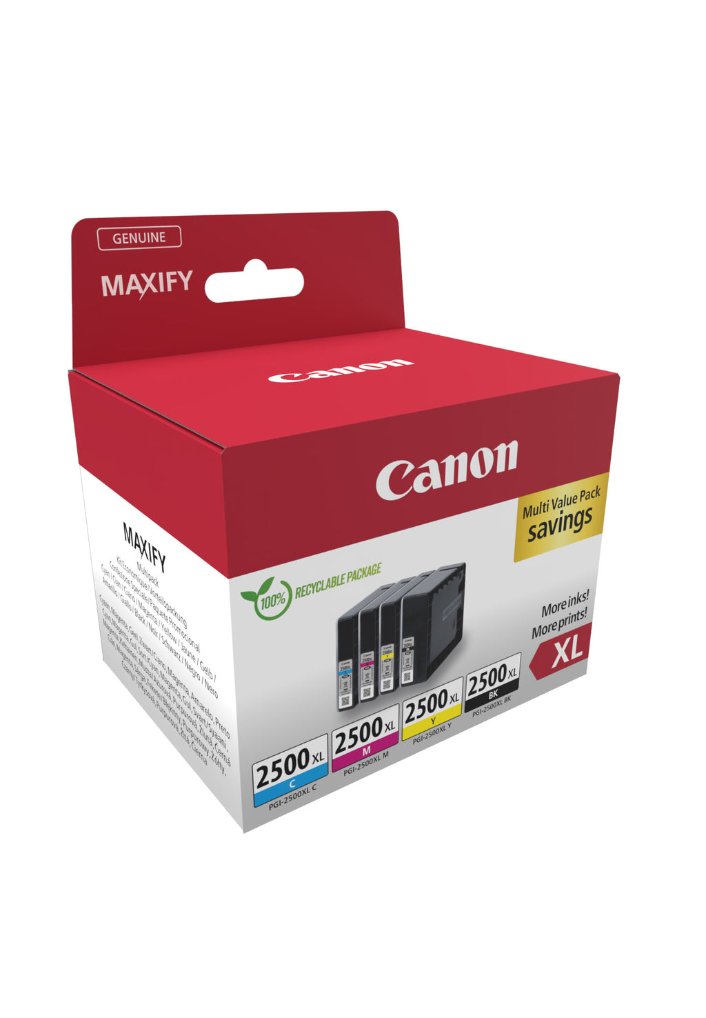 Canon 9254B010 cartuccia d'inchiostro 4 pz Originale Resa elevata (XL) Nero, Ciano, Magenta, Giallo