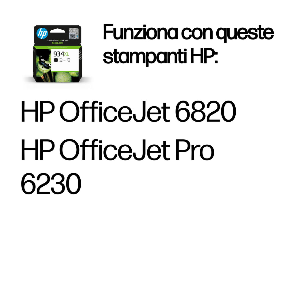 HP Cartuccia originale inchiostro nero ad alta capacità 934XL