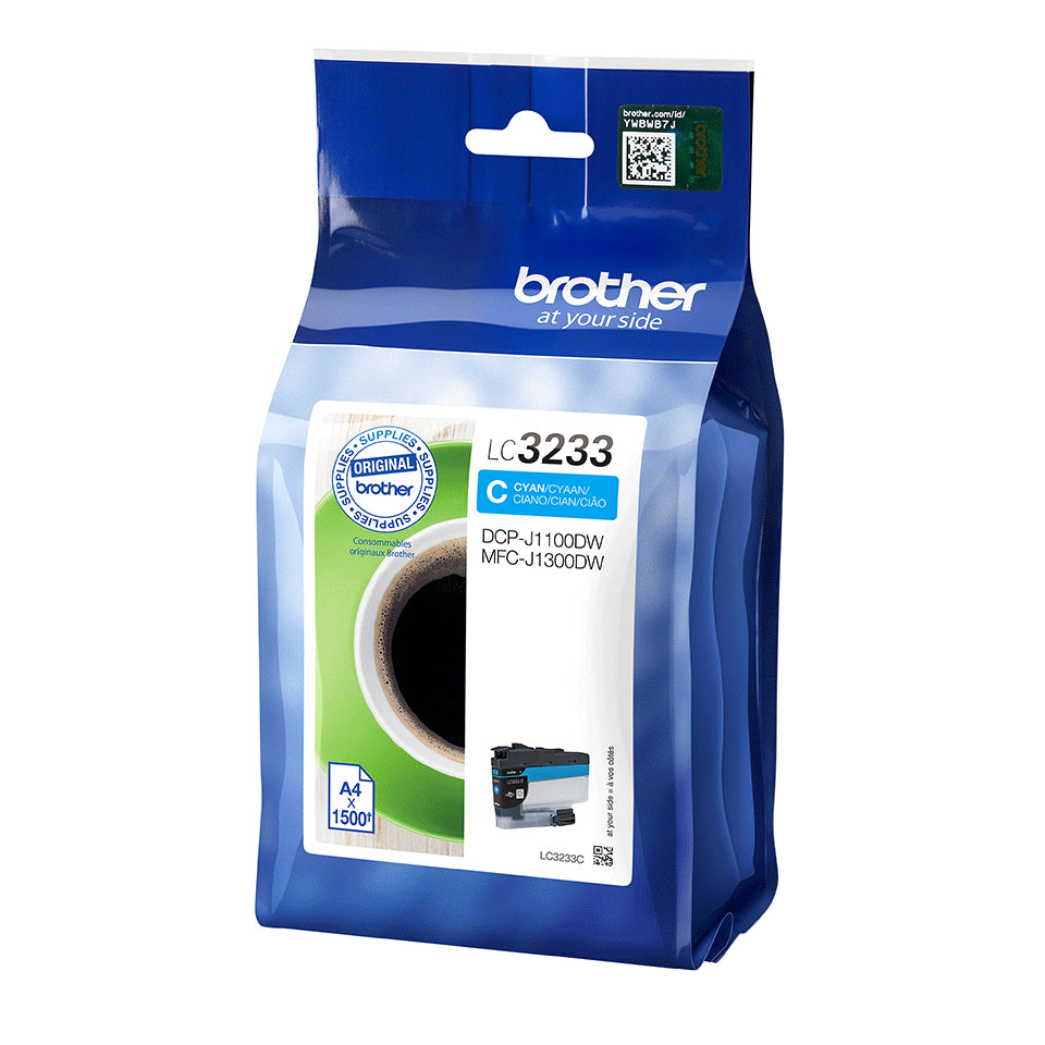 Brother LC3233C cartuccia d'inchiostro 1 pz Originale Resa standard Ciano