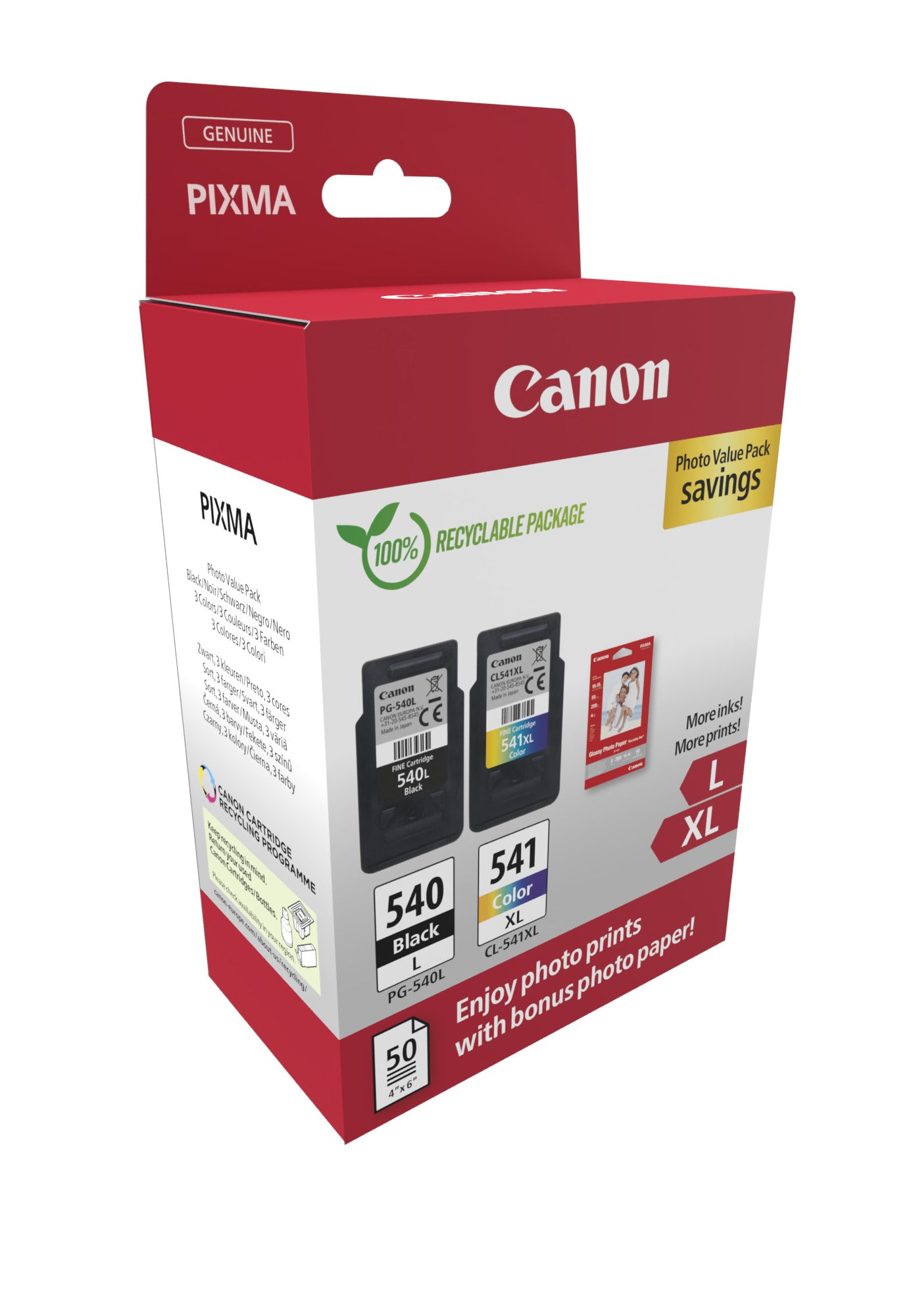Canon 5224B012 cartuccia d'inchiostro 2 pz Originale Nero, Ciano, Magenta, Giallo