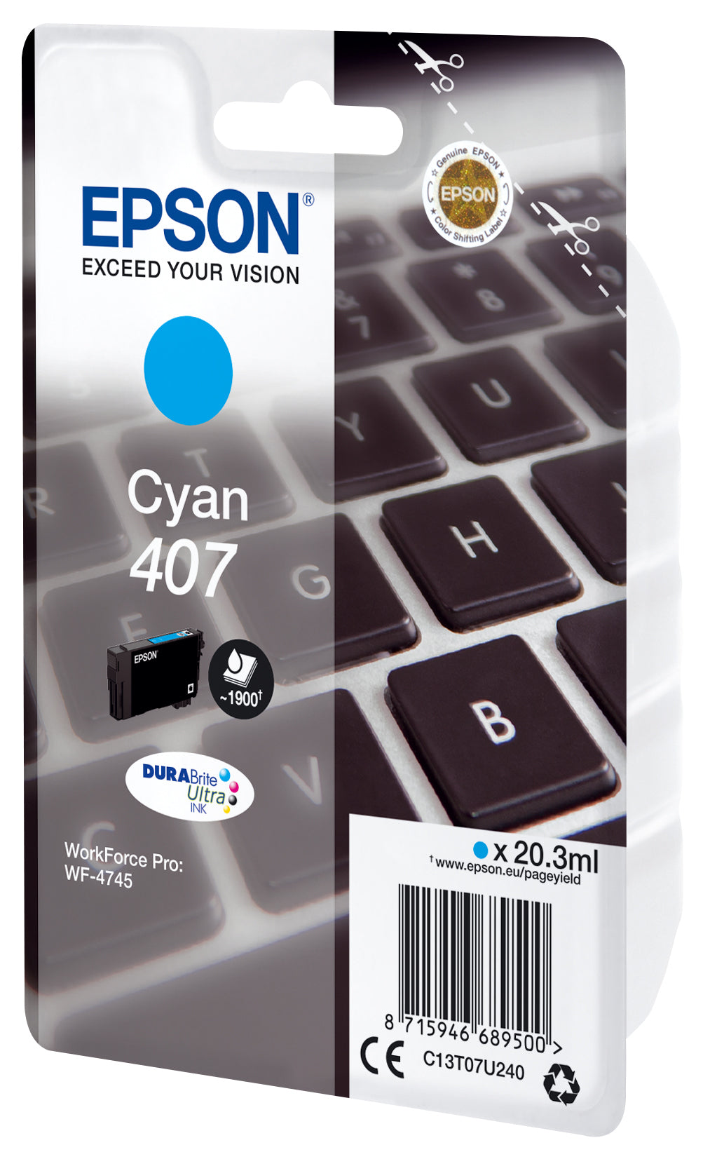 Epson WF-4745 Series Ink Cartridge L Cyan