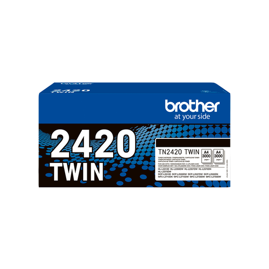 ORIGINAL Brother Multipack nero TN-2420 TWIN ~6000 Seiten