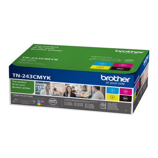 ORIGINAL Brother Multipack nero / ciano / magenta / giallo TN-243CMYK ~4000 Seiten
